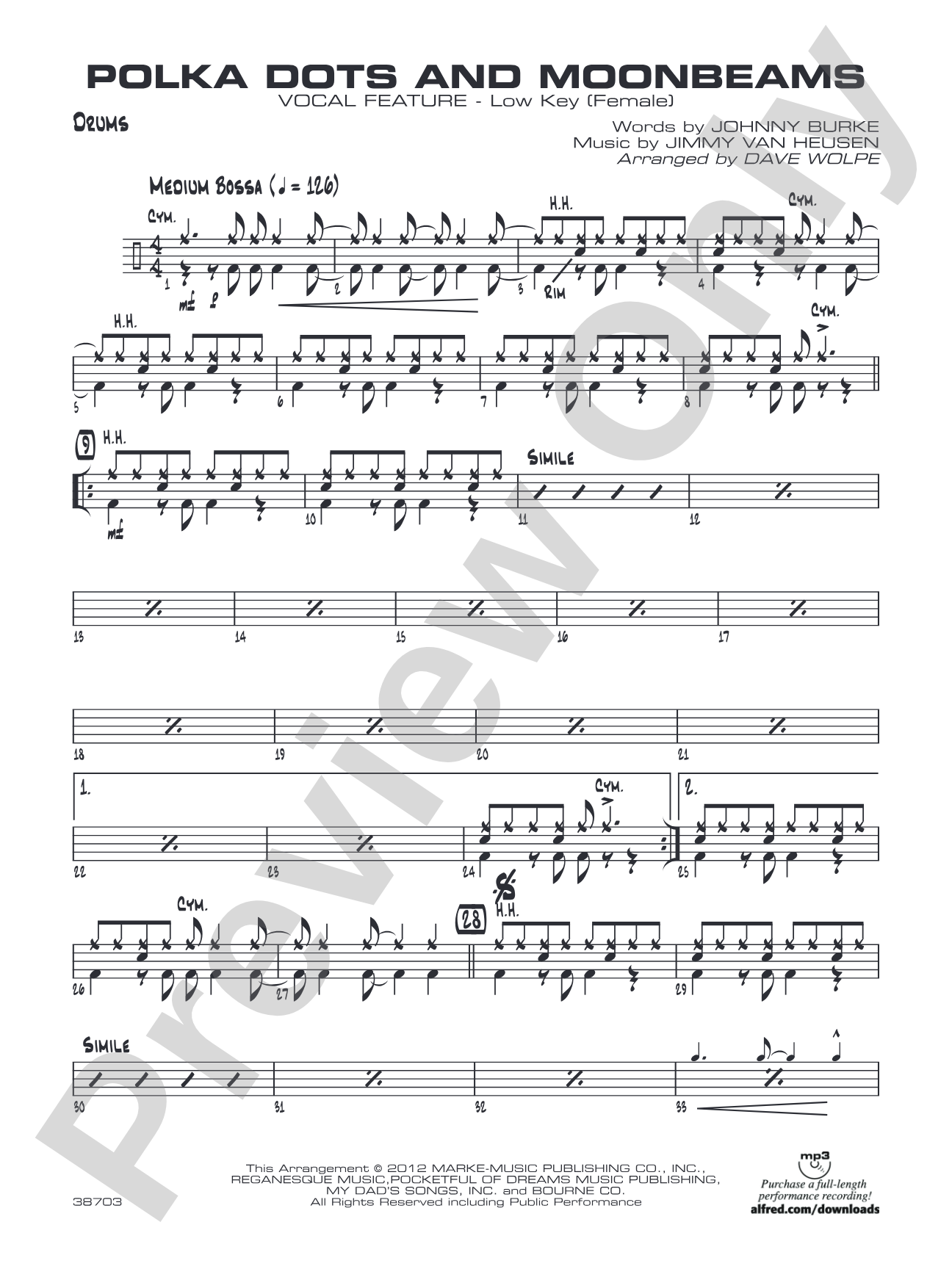 Polkadots and Moonbeams: Drums