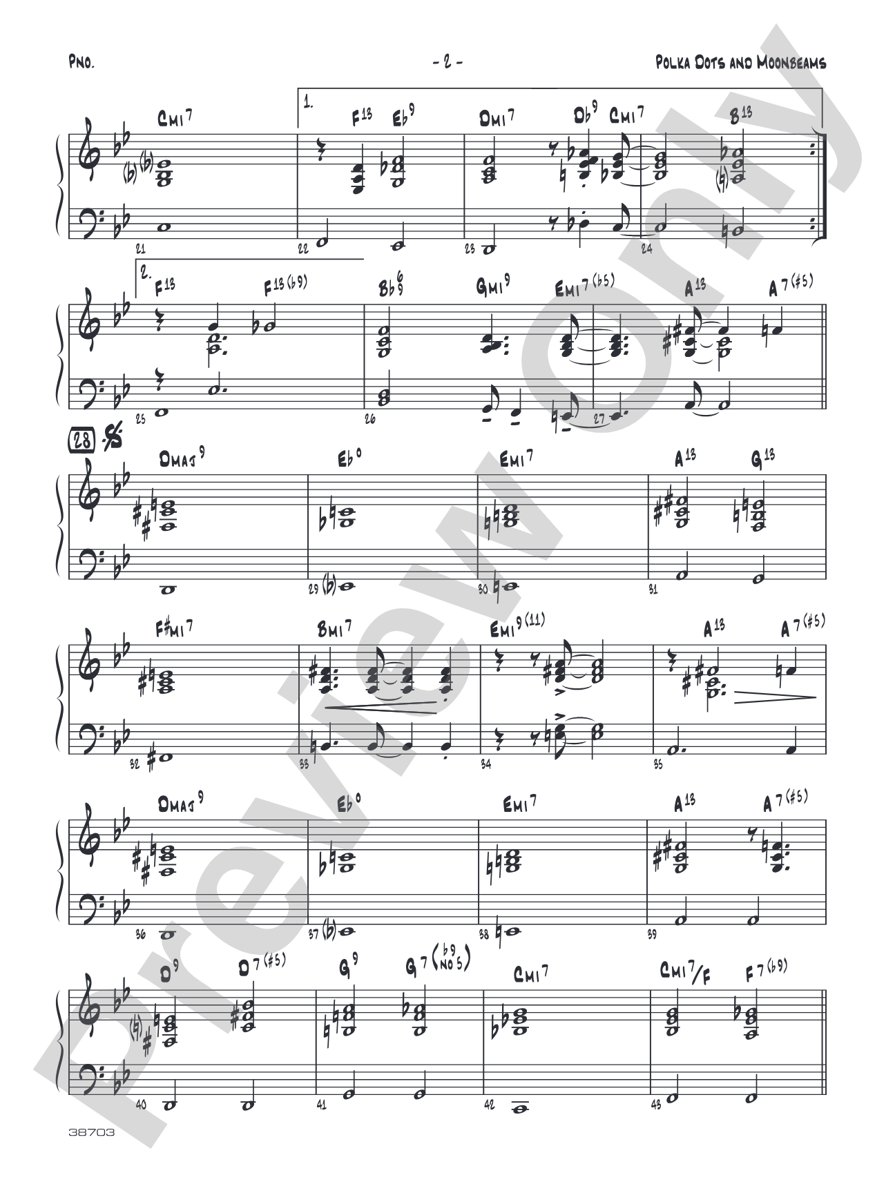 Polkadots and Moonbeams: Piano Accompaniment