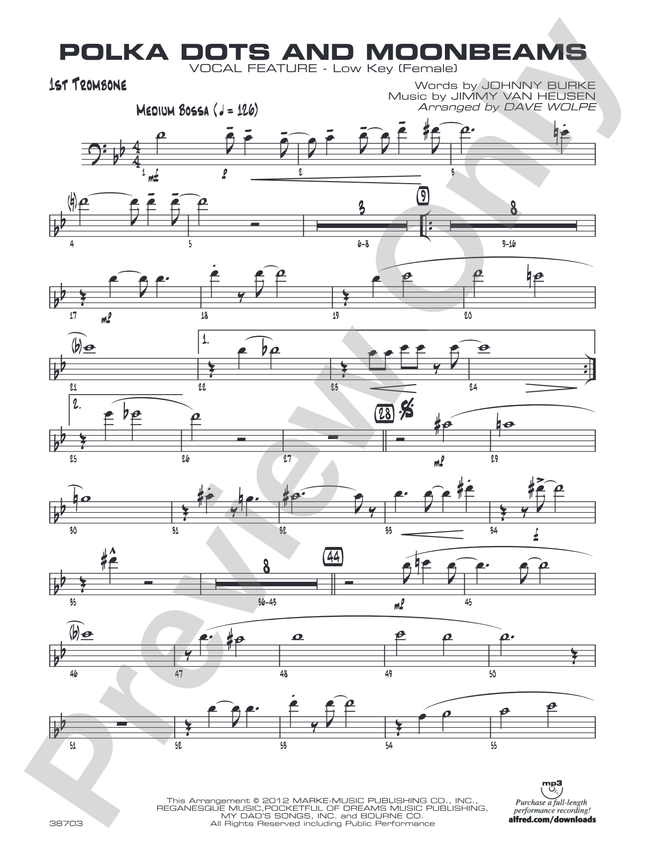 Polkadots and Moonbeams: 1st Trombone