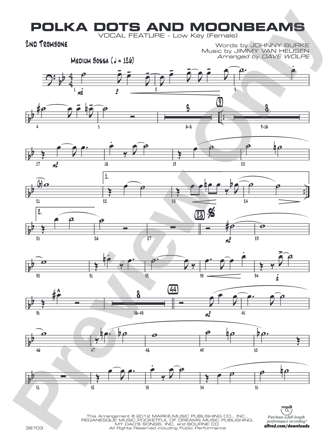 Polkadots and Moonbeams: 2nd Trombone