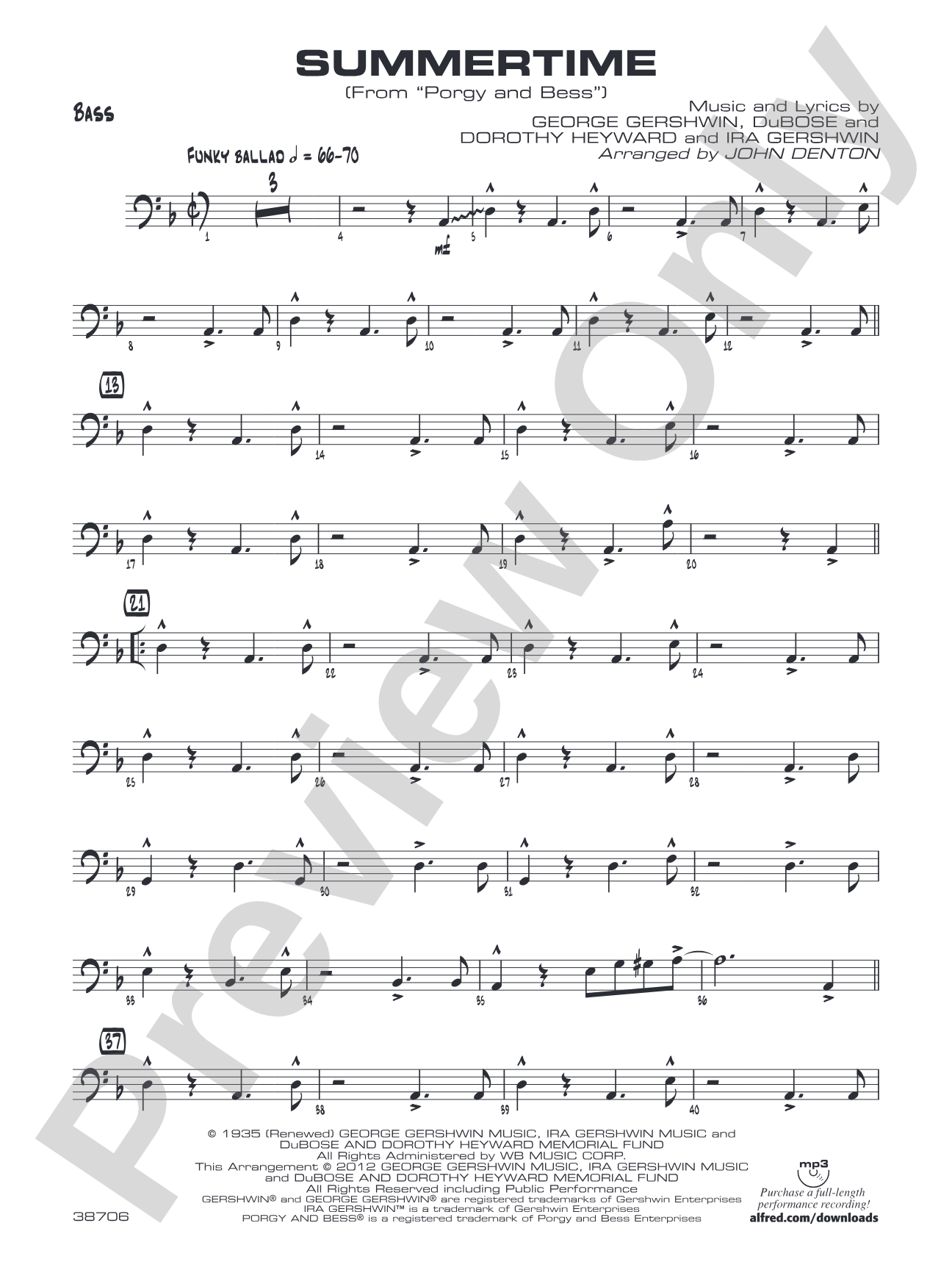 Summertime: String Bass