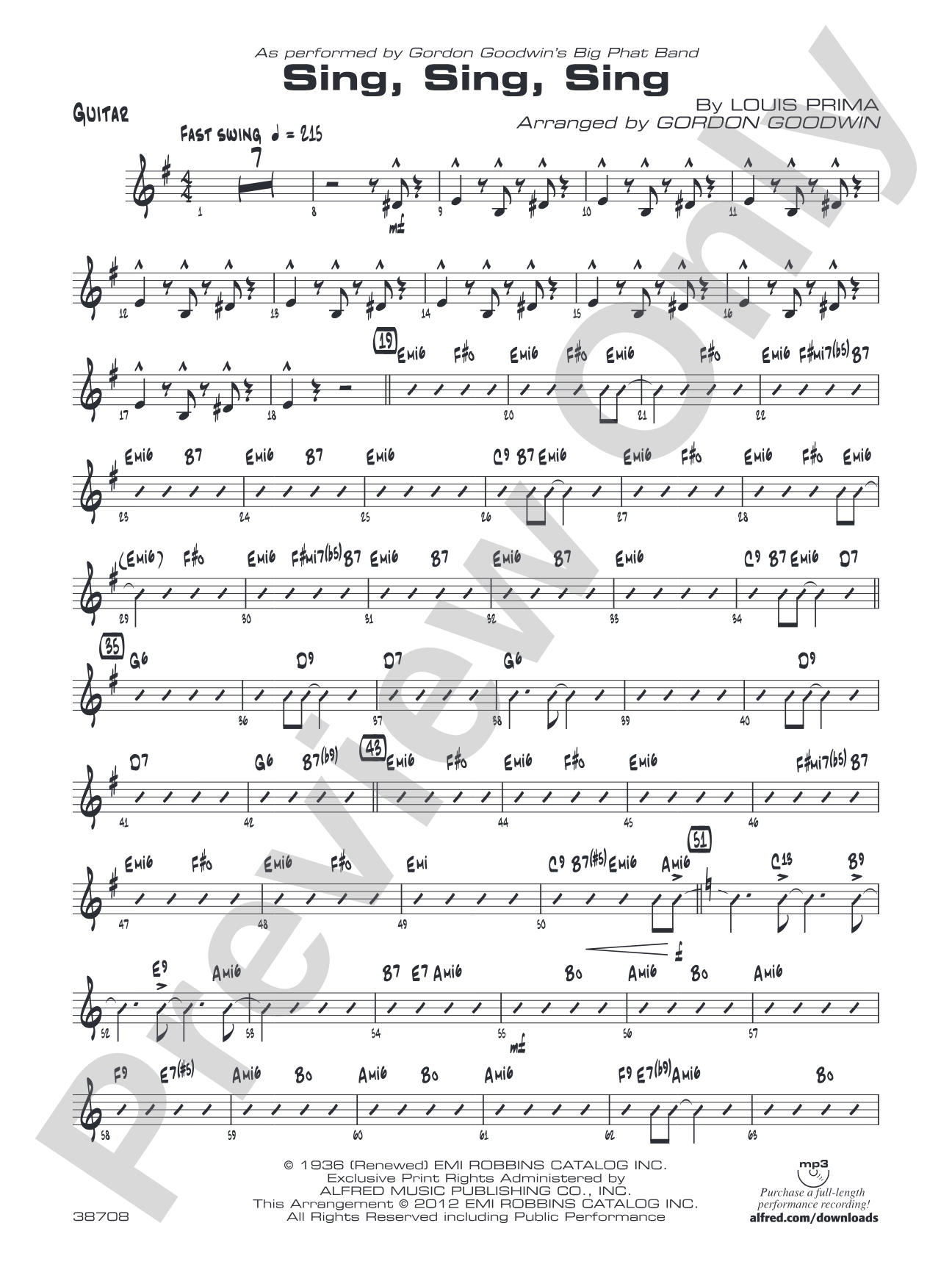 Sing, Sing, Sing: Guitar