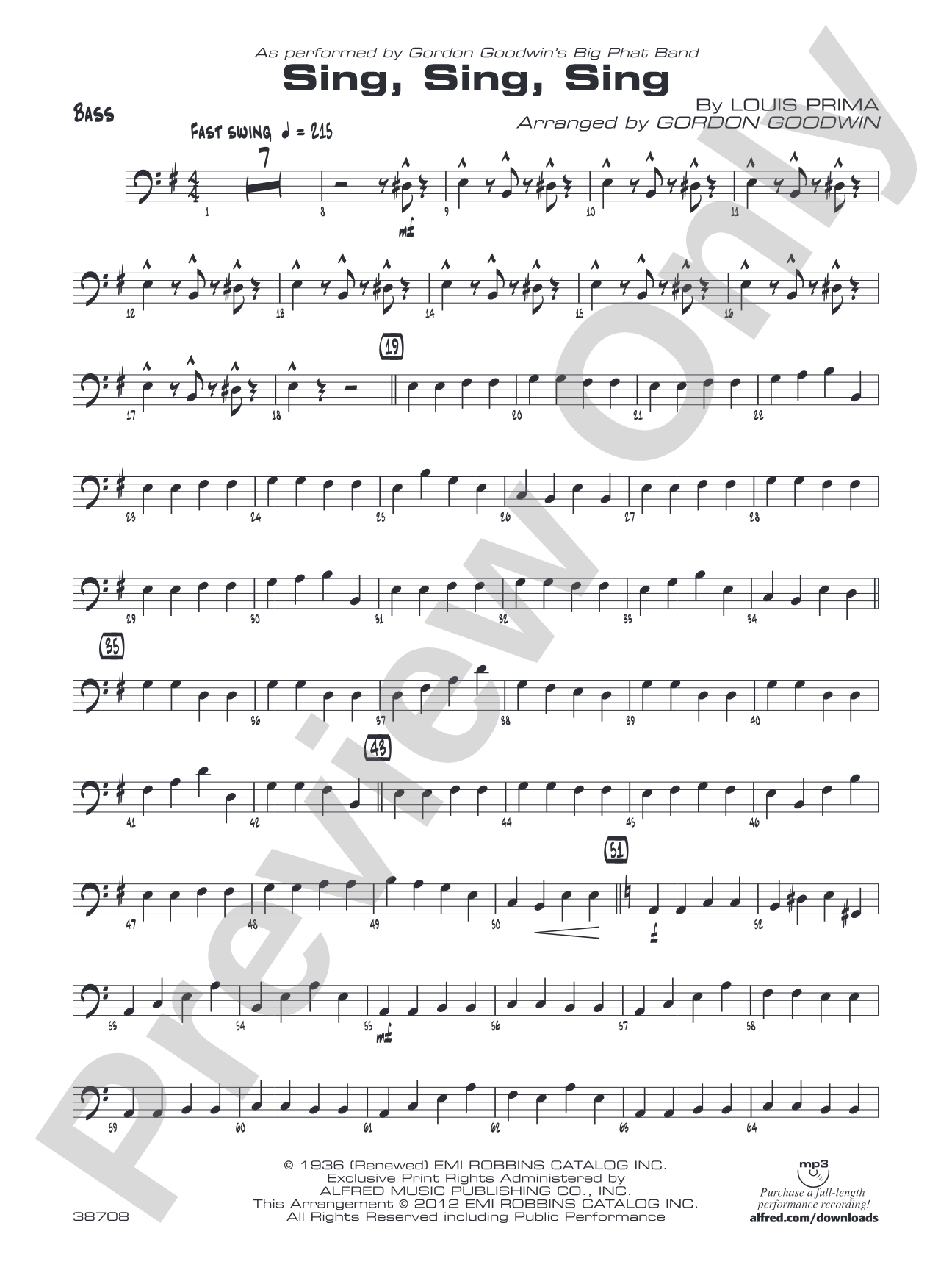 Sing, Sing, Sing: String Bass