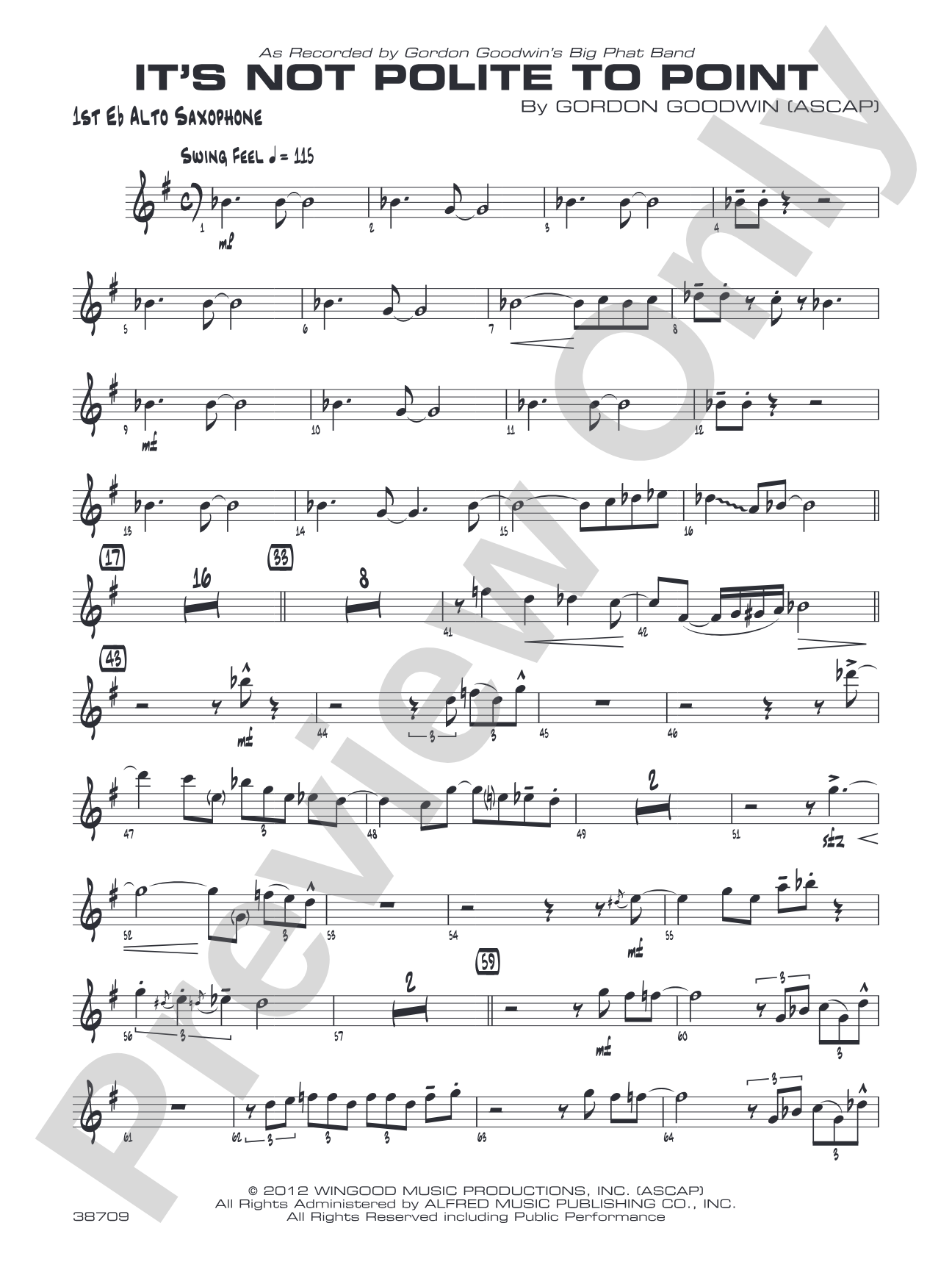 It's Not Polite to Point: E-flat Alto Saxophone
