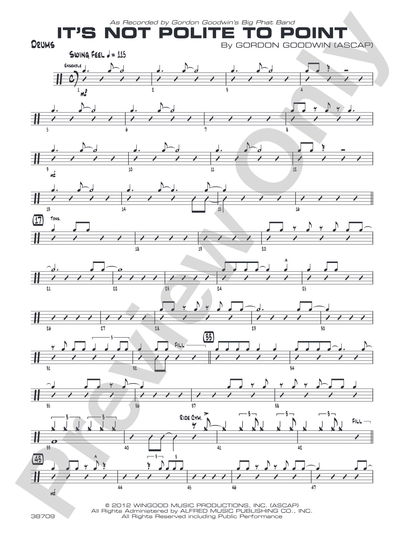 It's Not Polite to Point: Drums
