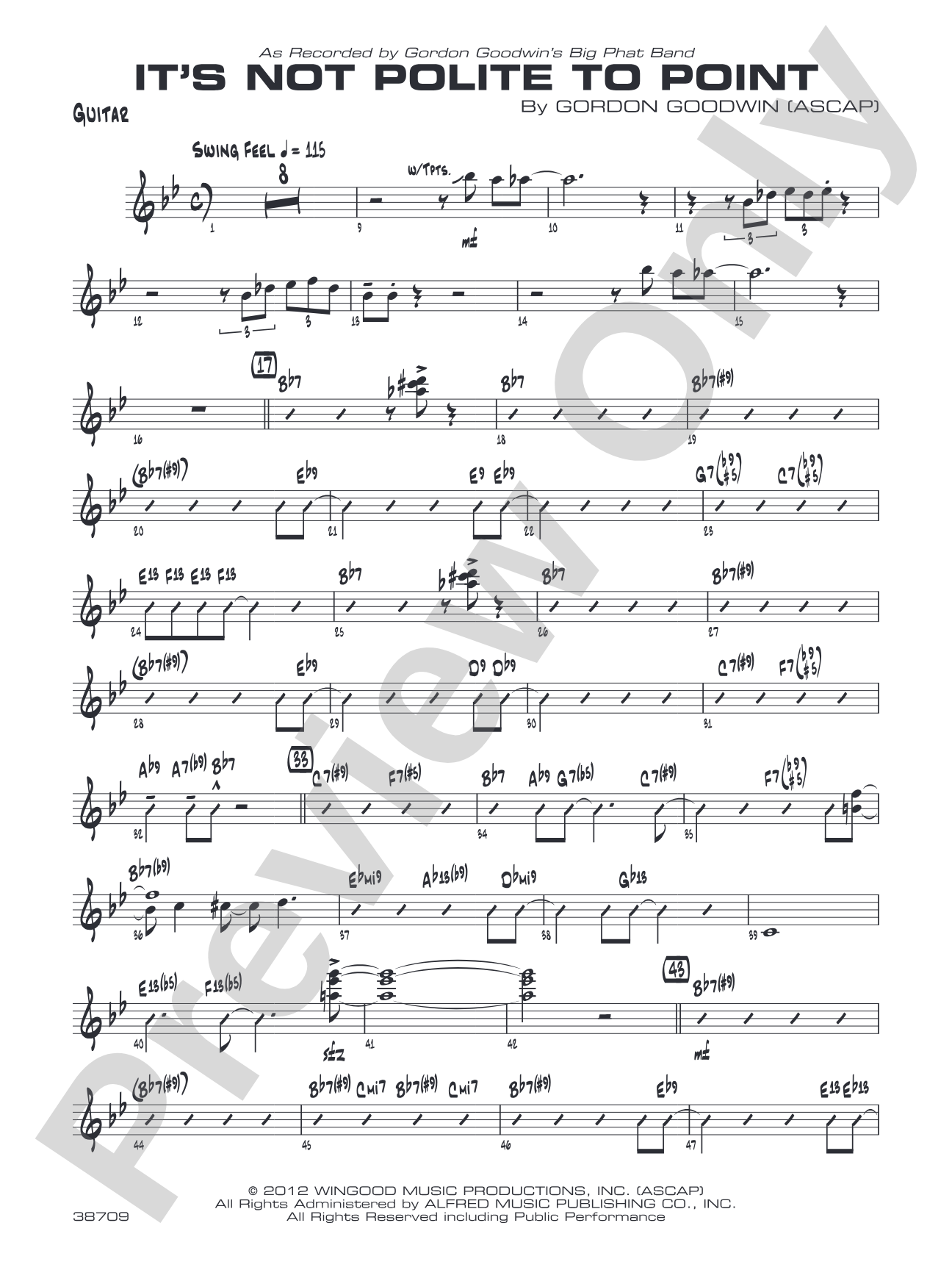 It's Not Polite to Point: Guitar