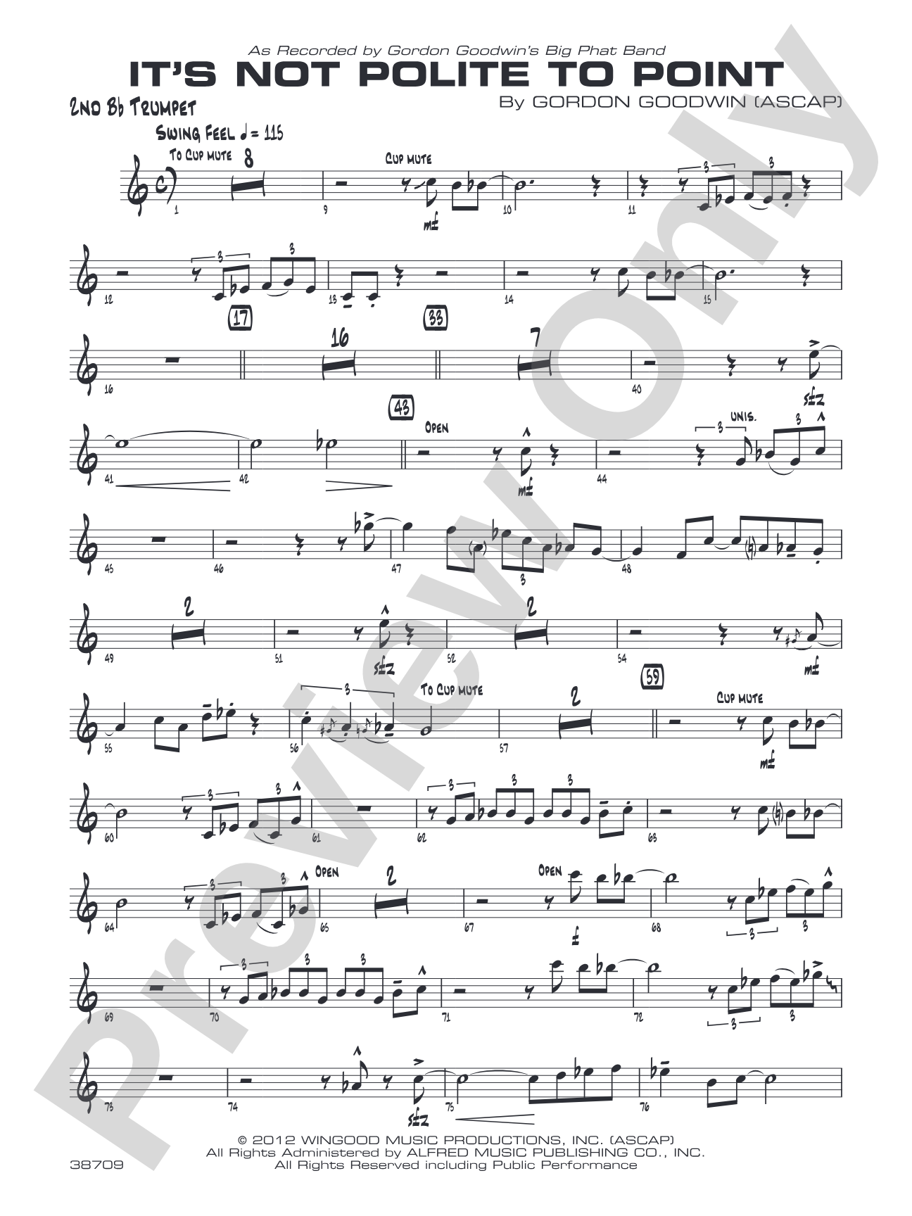 It's Not Polite to Point: 2nd B-flat Trumpet