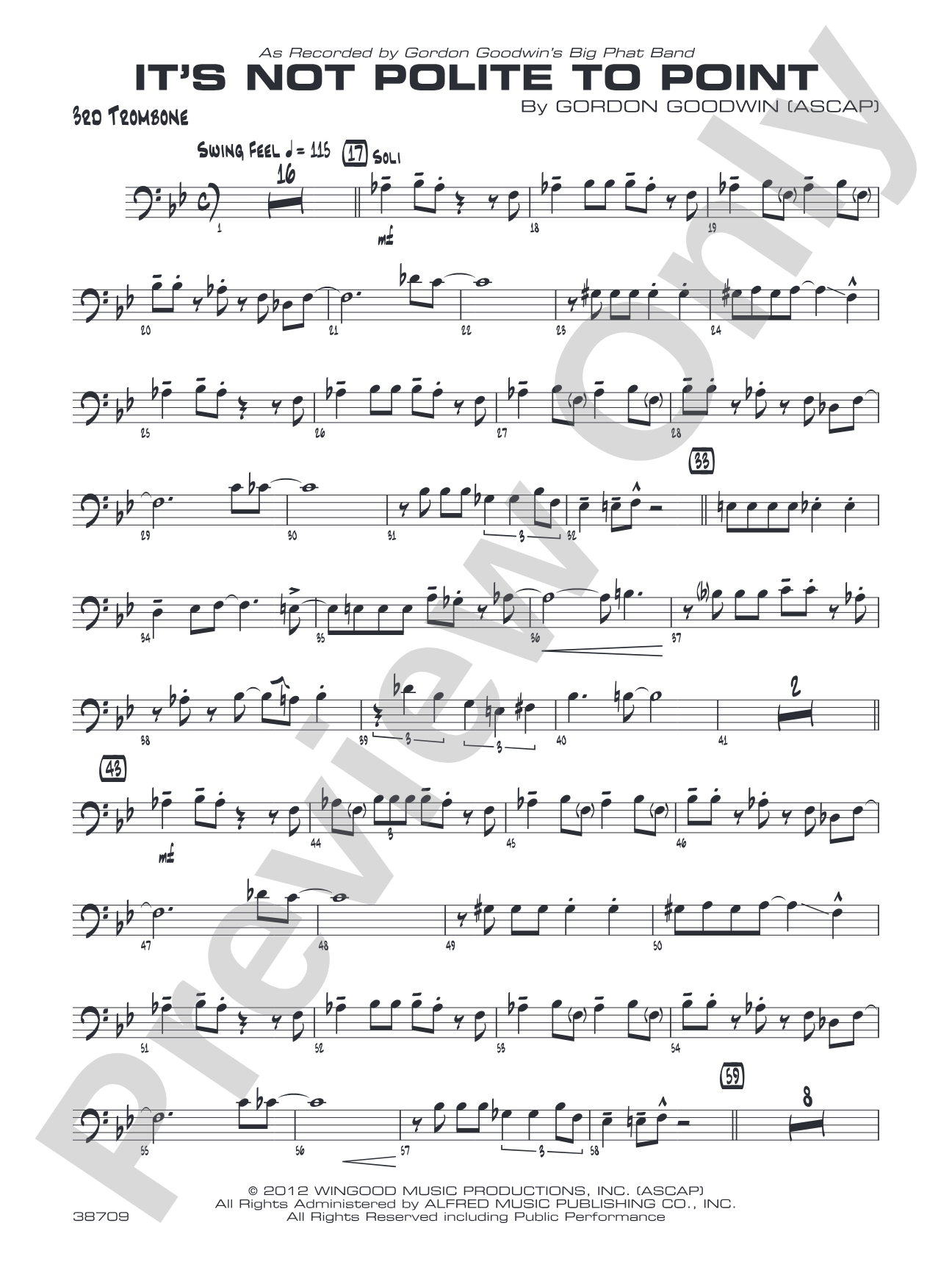 It's Not Polite to Point: 3rd Trombone