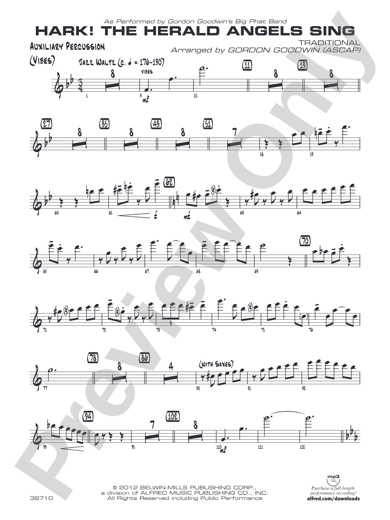 Hark! The Herald Angels Sing: Auxiliary Percussion