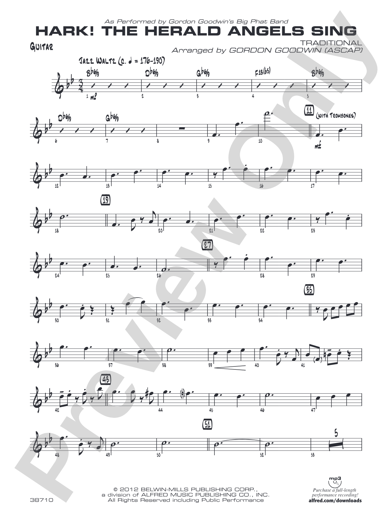 Hark! The Herald Angels Sing: Guitar
