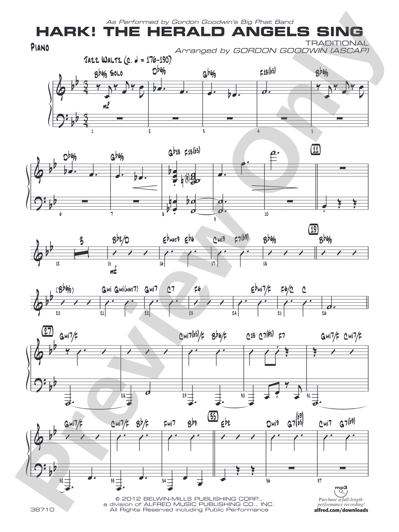Hark! The Herald Angels Sing: Piano Accompaniment