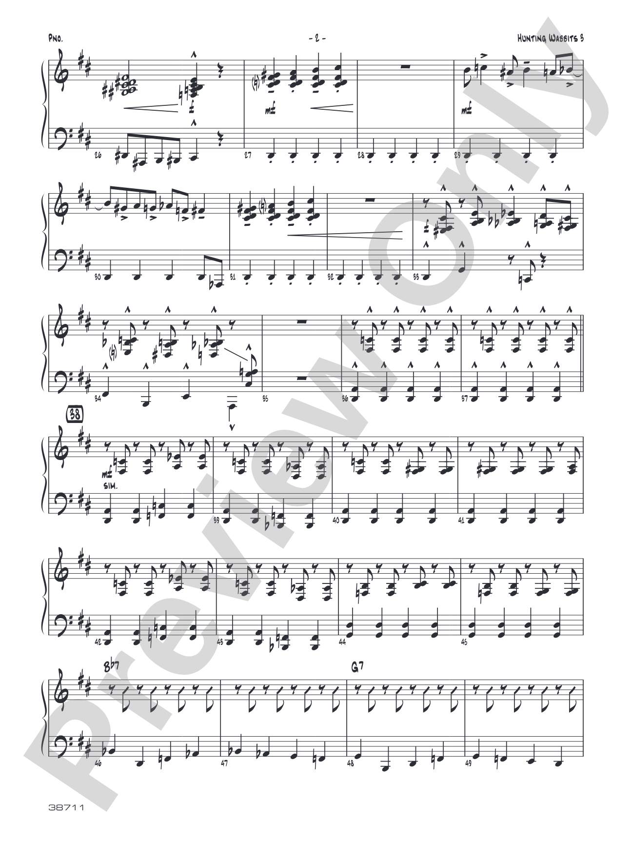 Hunting Wabbits 3 (Get Off My Lawn): Piano Accompaniment
