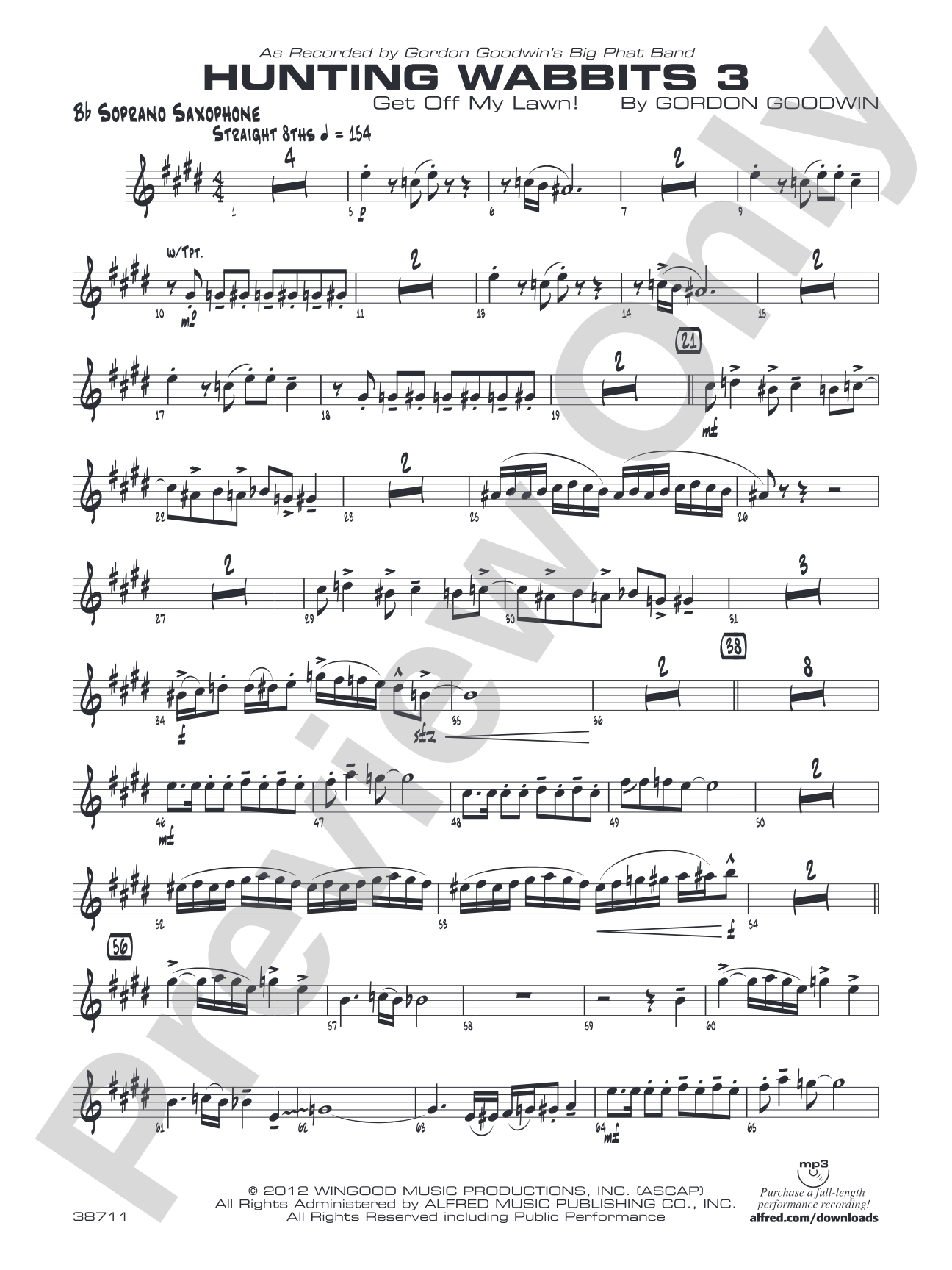 Hunting Wabbits 3 (Get Off My Lawn): B-flat Soprano Saxophone