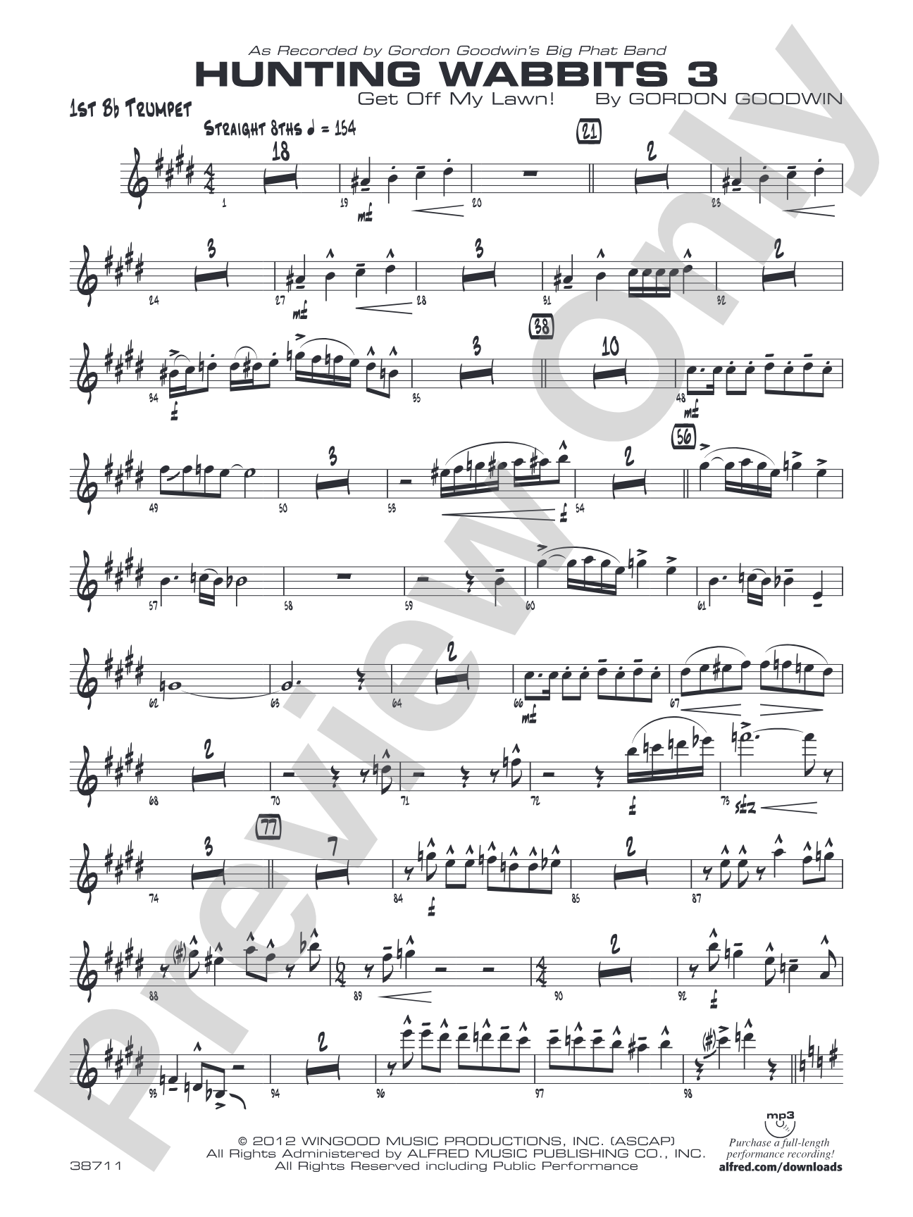 Hunting Wabbits 3 (Get Off My Lawn): 1st B-flat Trumpet