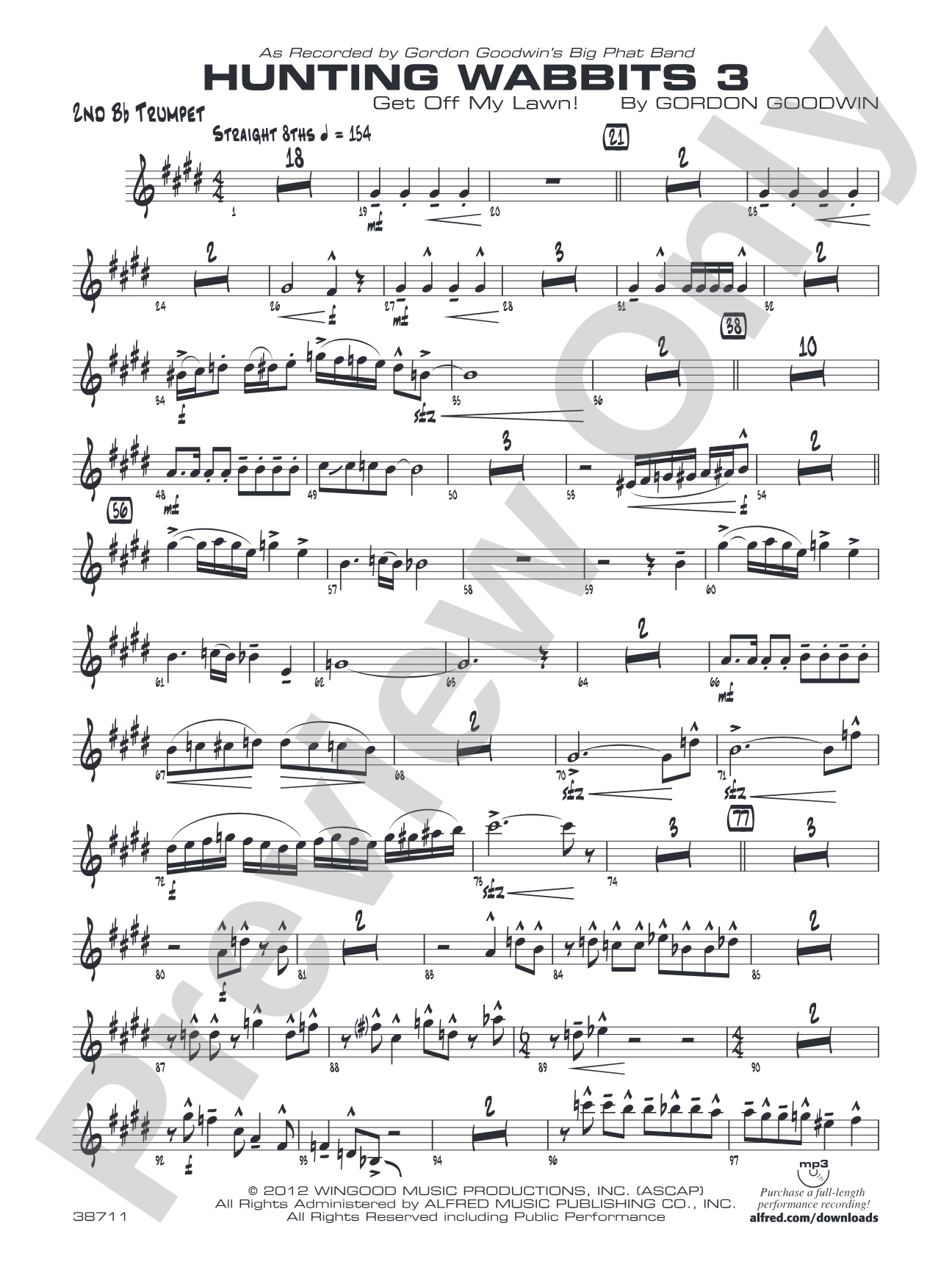 Hunting Wabbits 3 (Get Off My Lawn): 2nd B-flat Trumpet