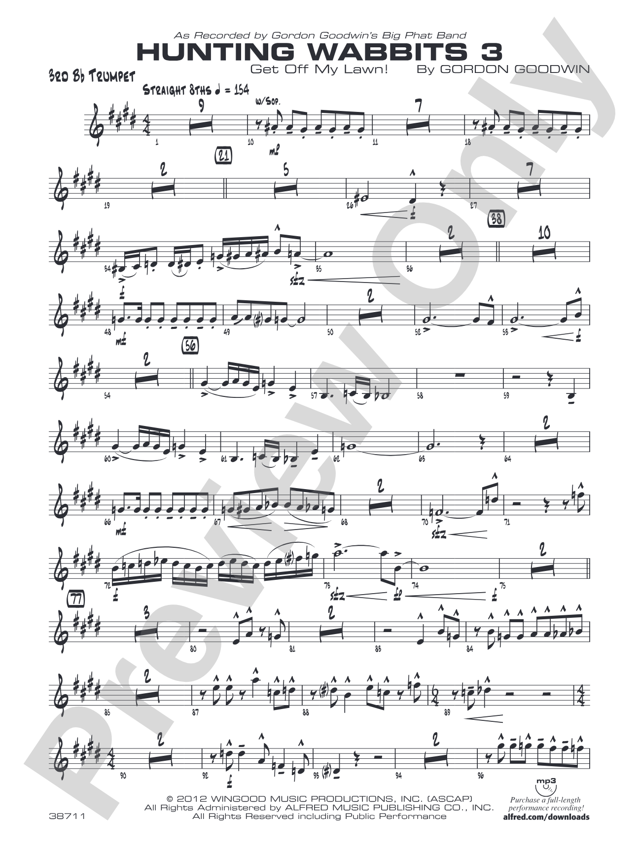 Hunting Wabbits 3 (Get Off My Lawn): 3rd B-flat Trumpet