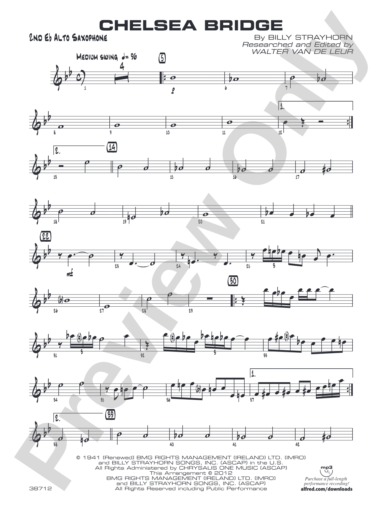Chelsea Bridge: 2nd E-flat Alto Saxophone