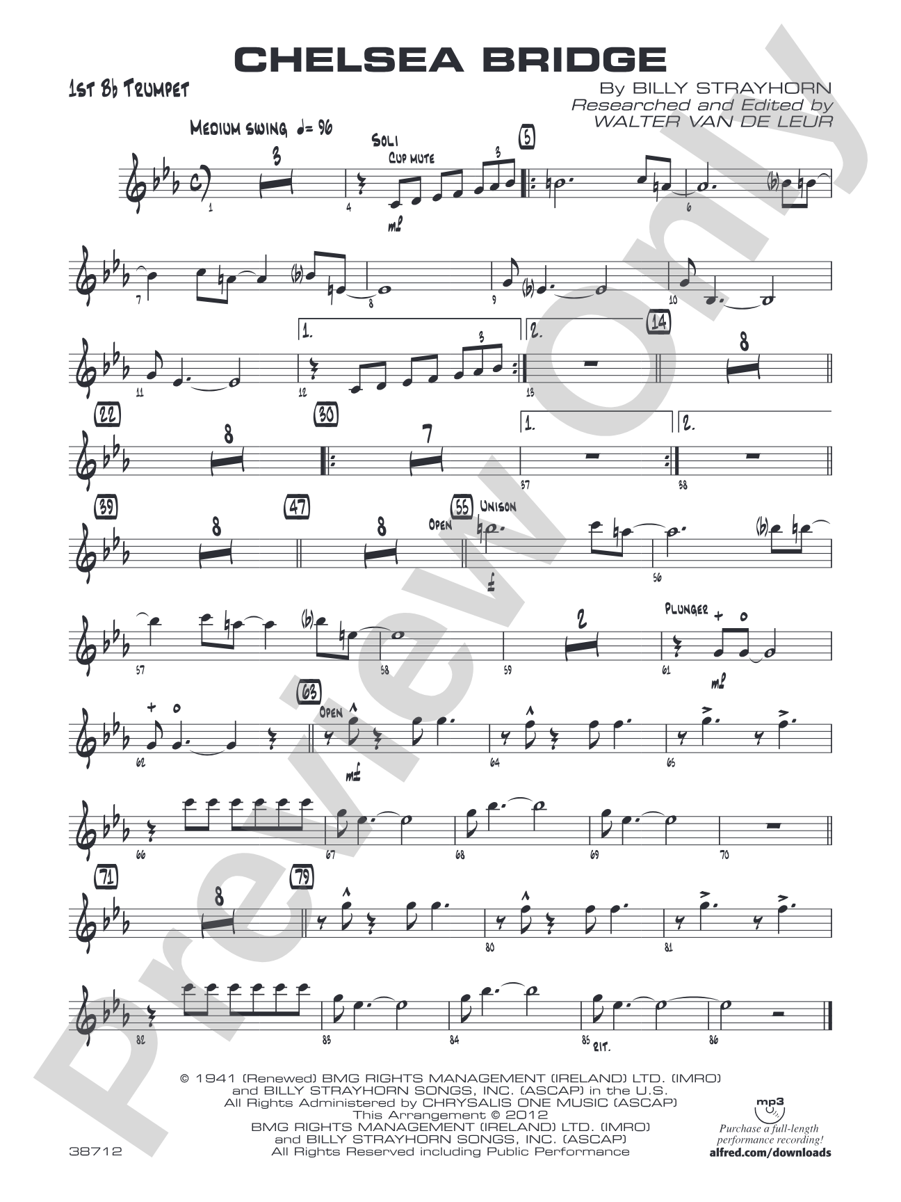 Chelsea Bridge: 1st B-flat Trumpet