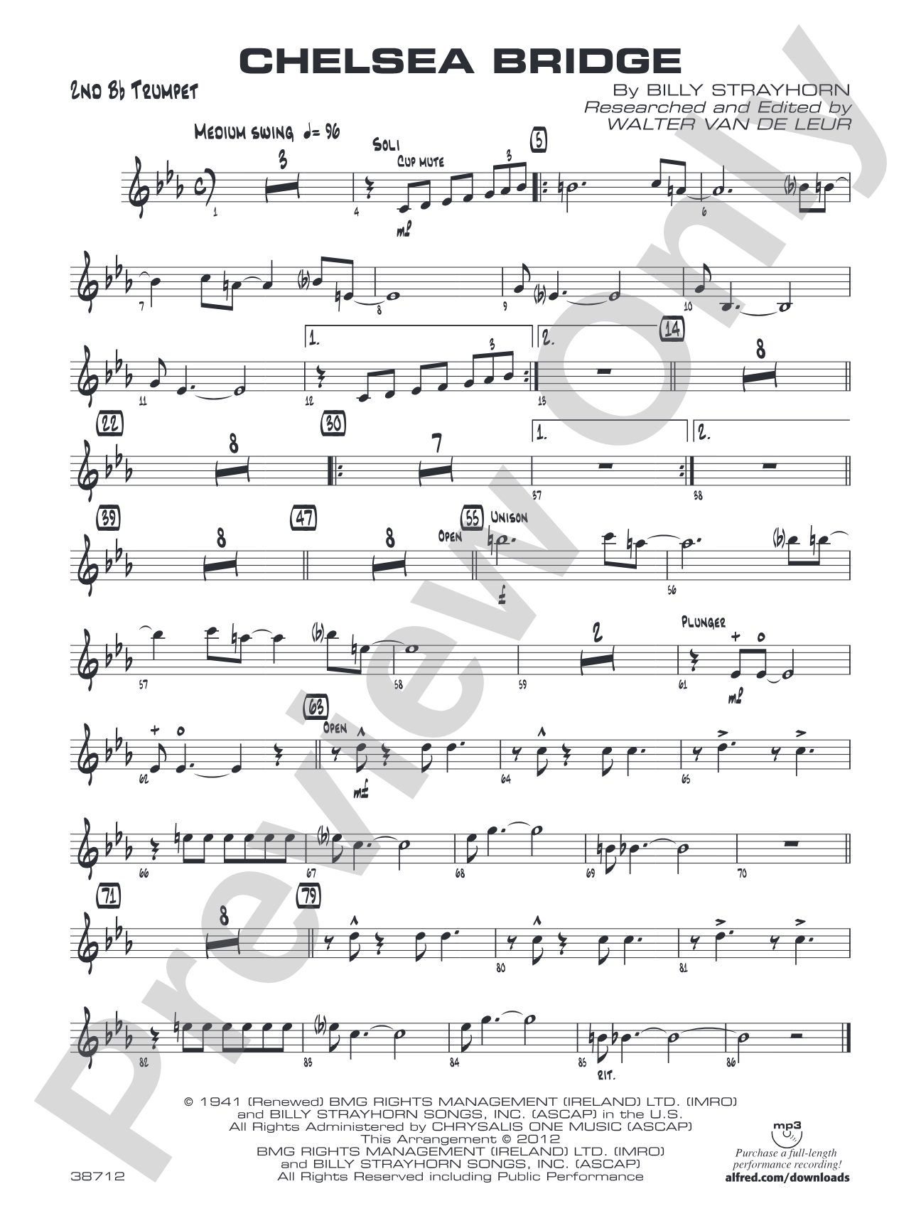 Chelsea Bridge: 2nd B-flat Trumpet