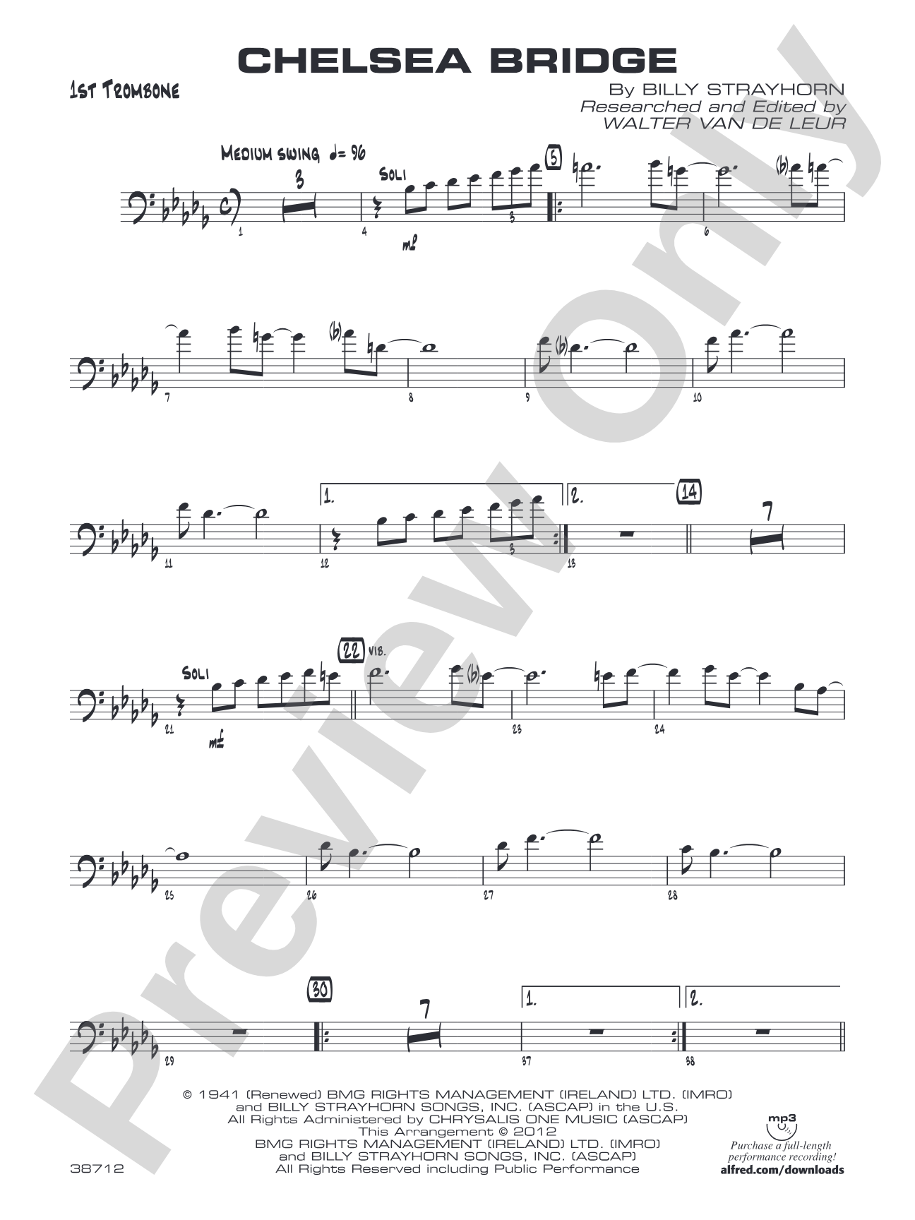 Chelsea Bridge: 1st Trombone