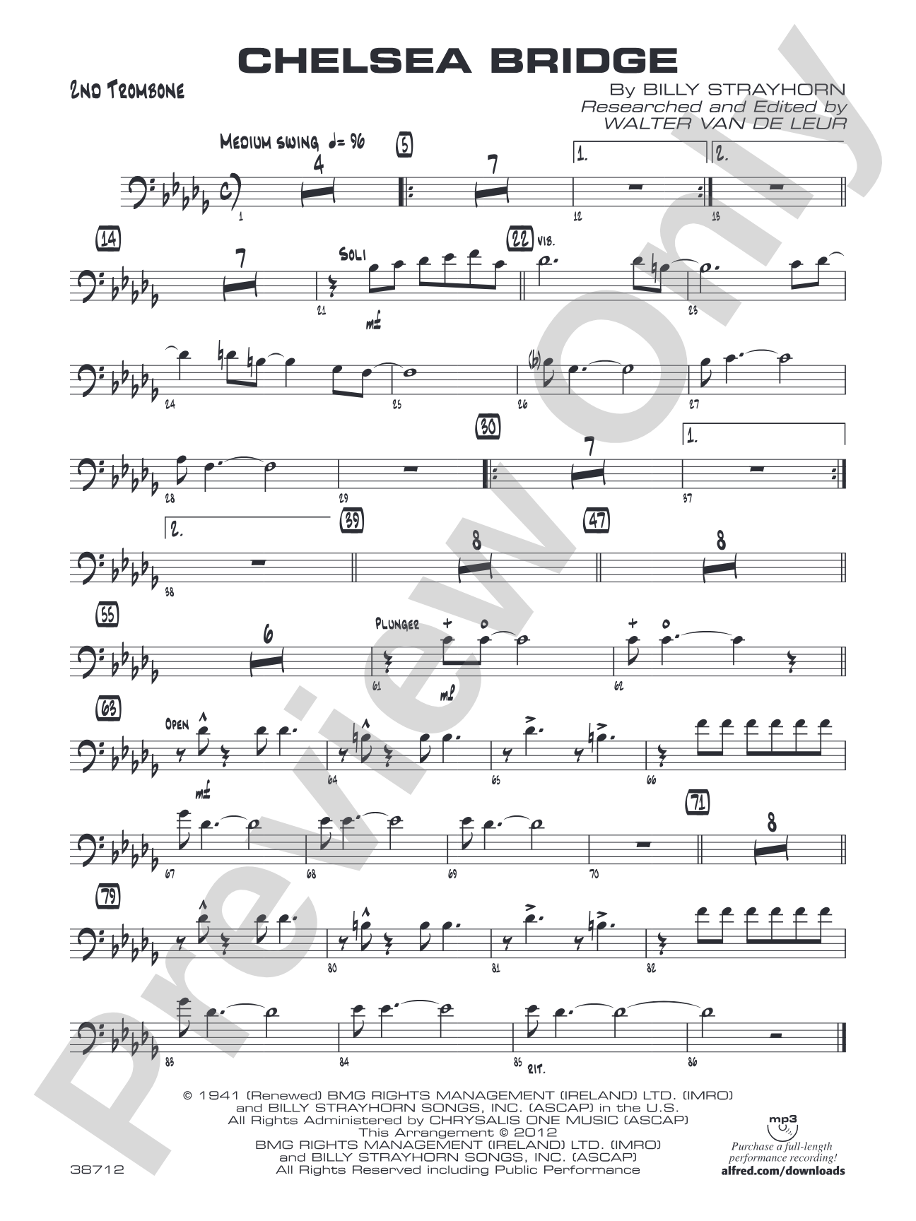 Chelsea Bridge: 2nd Trombone