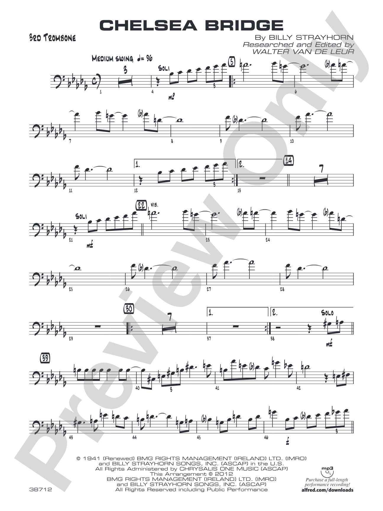Chelsea Bridge: 3rd Trombone