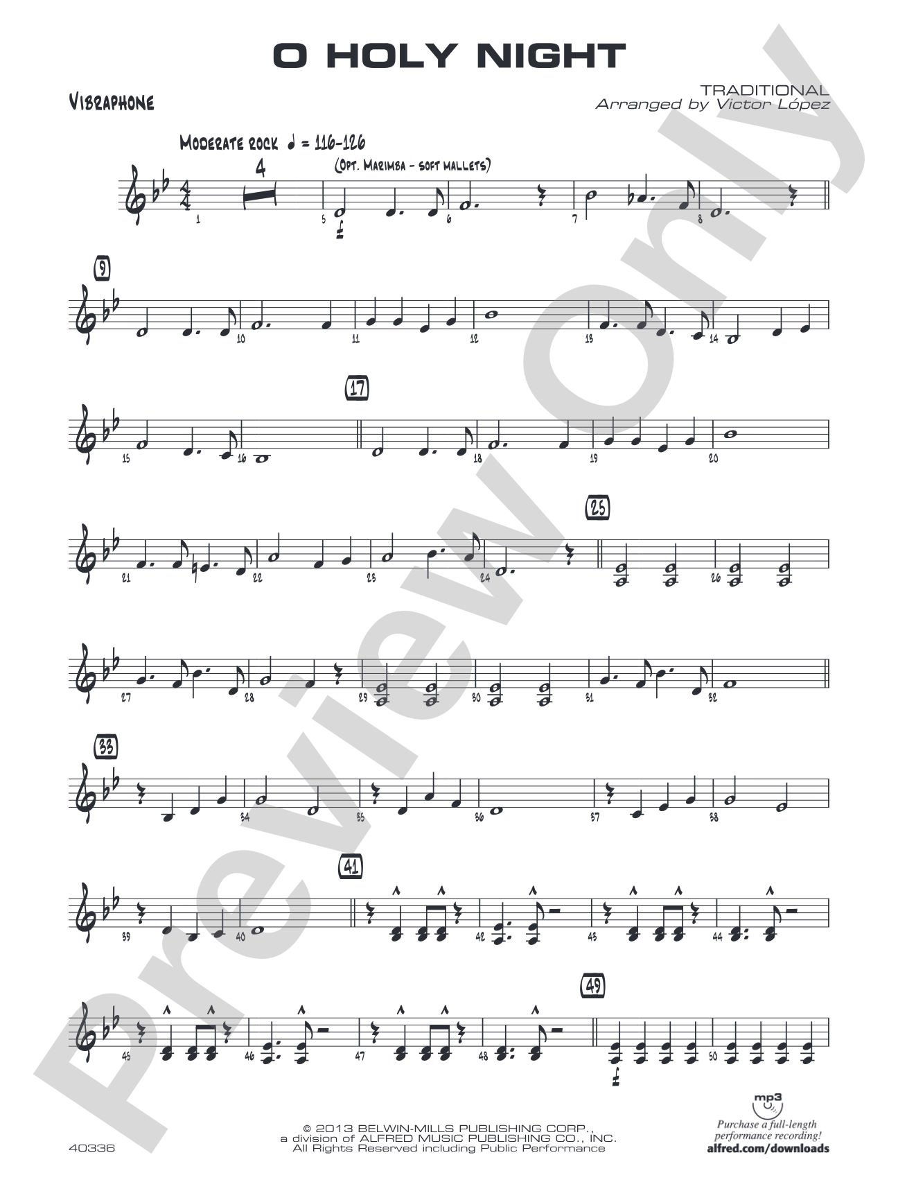 O Holy Night: Vibraphone
