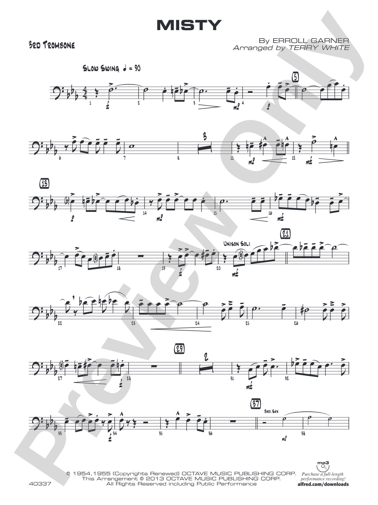 Misty: 3rd Trombone