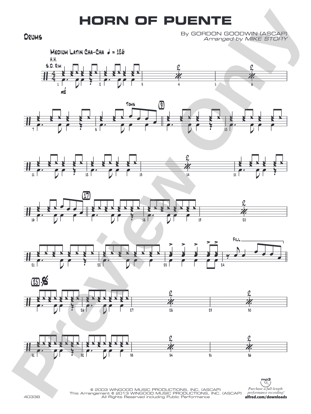 Horn of Puente: Drums