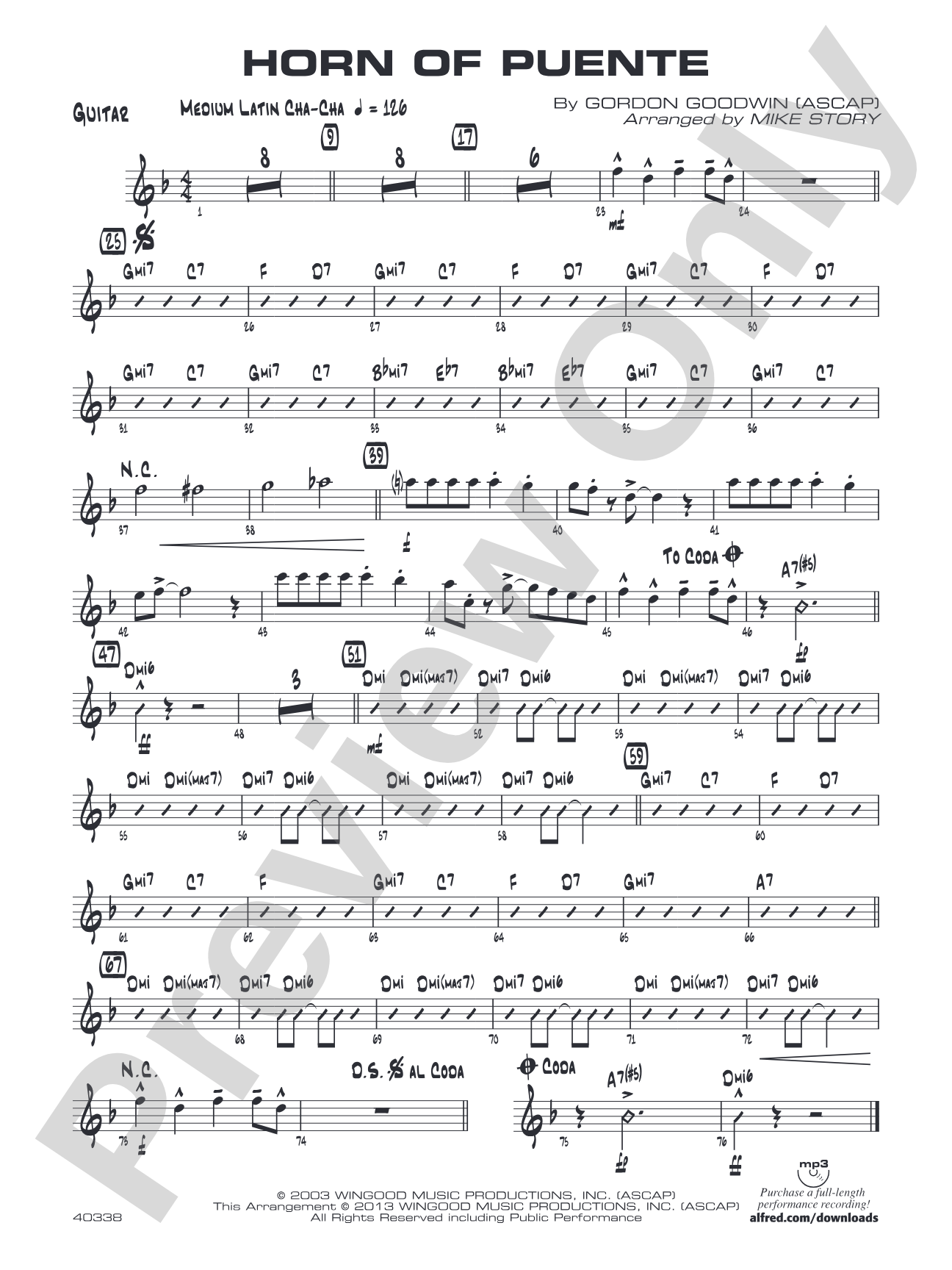 Horn of Puente: Guitar