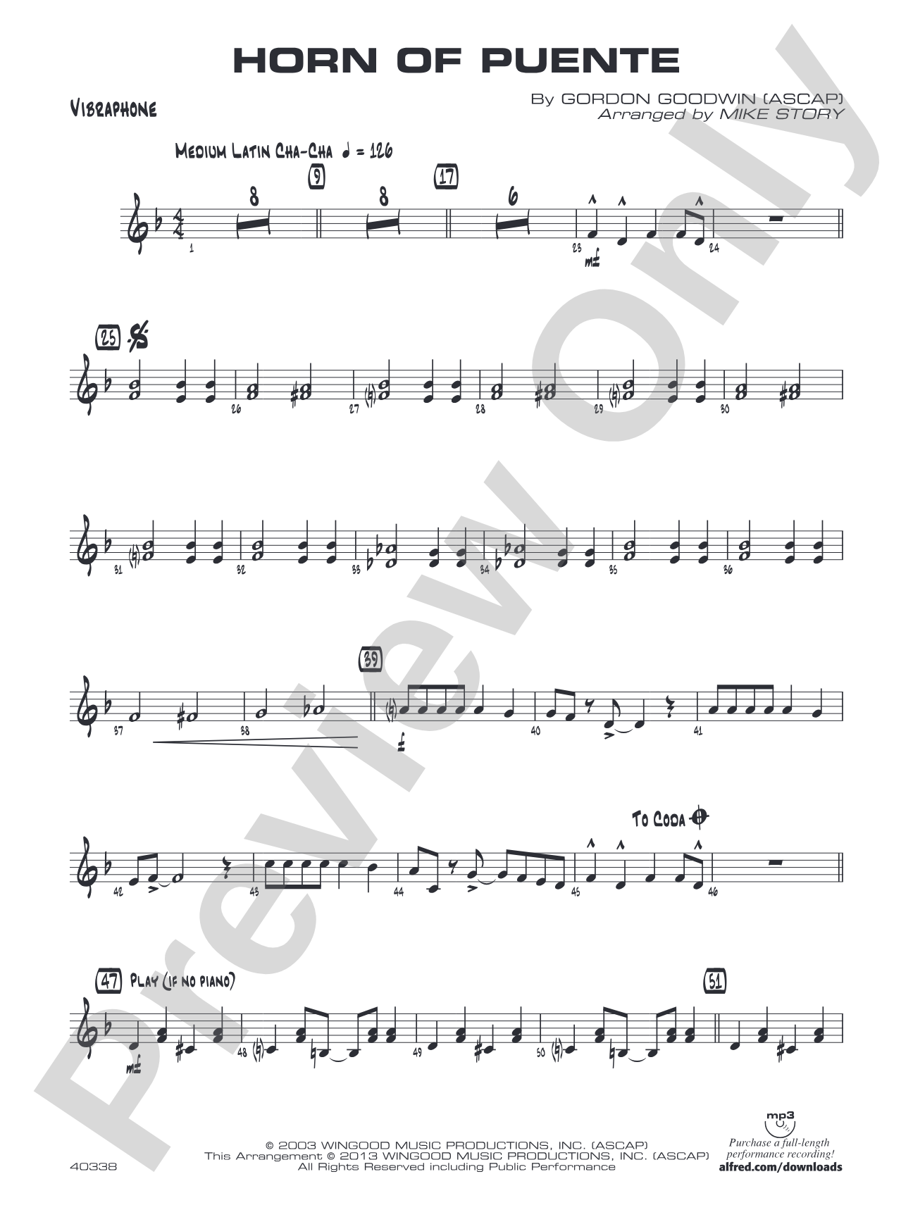 Horn of Puente: Vibraphone