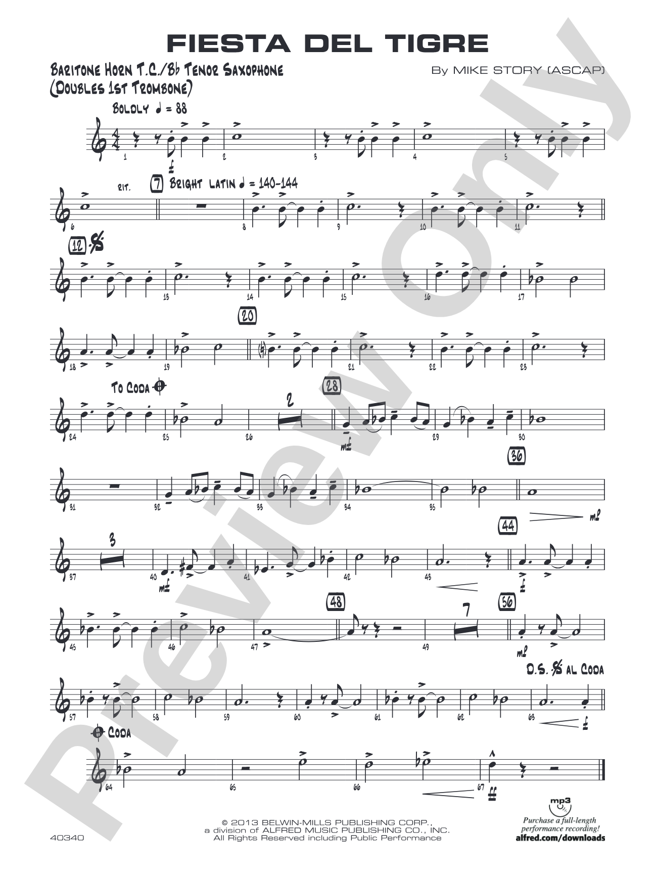 Fiesta del Tigre: Baritone T.C.