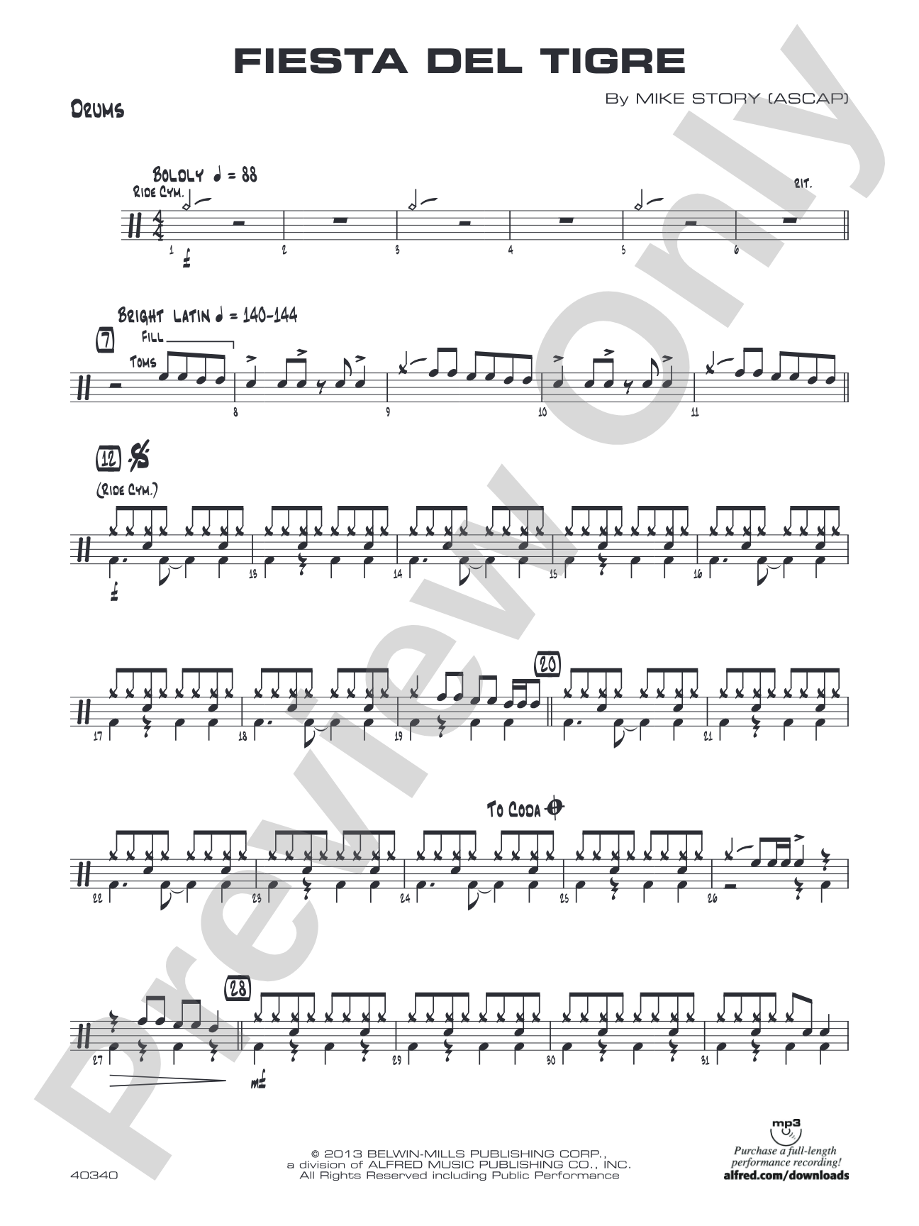 Fiesta del Tigre: Drums