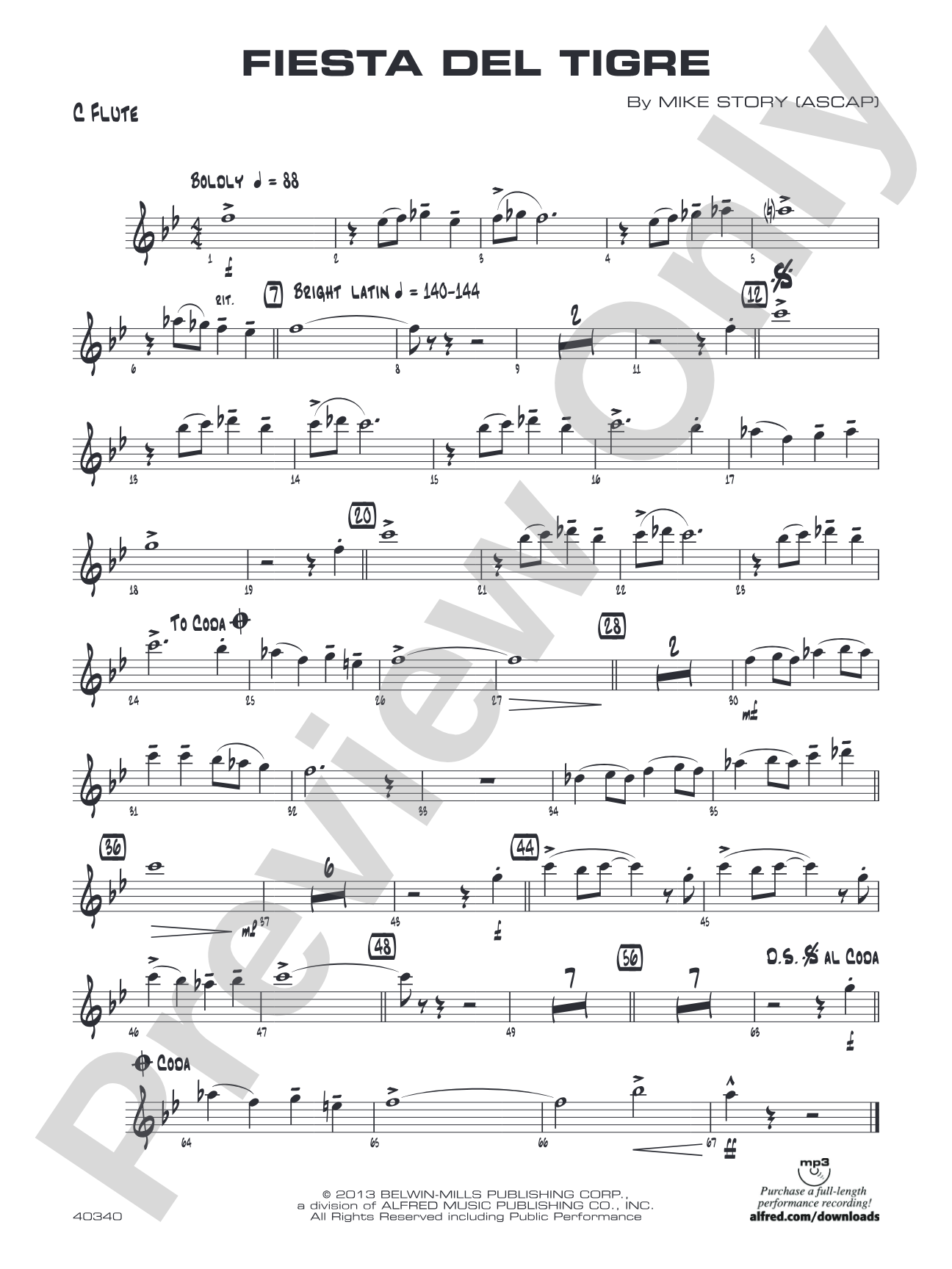 Fiesta del Tigre: Flute