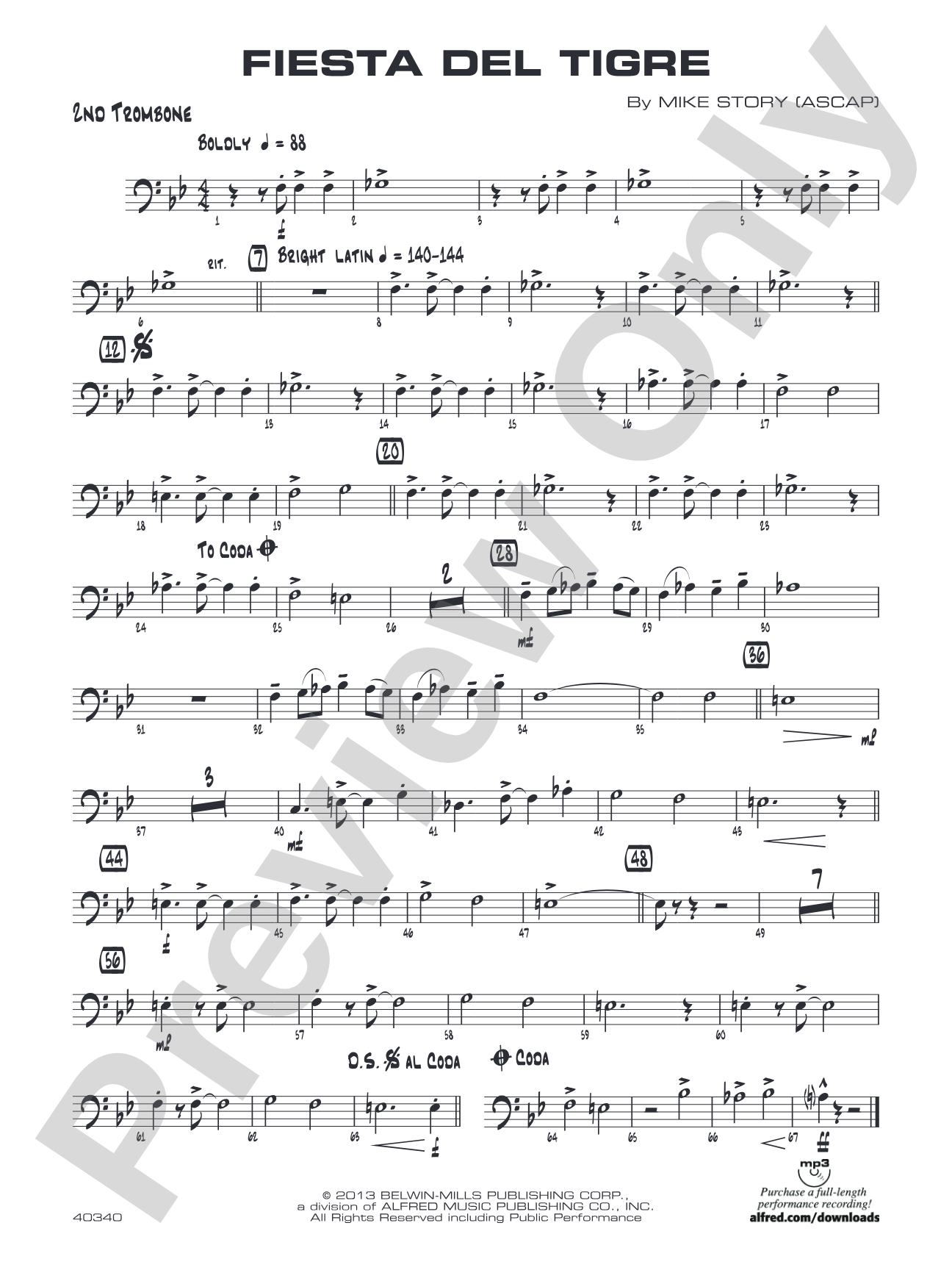 Fiesta del Tigre: 2nd Trombone