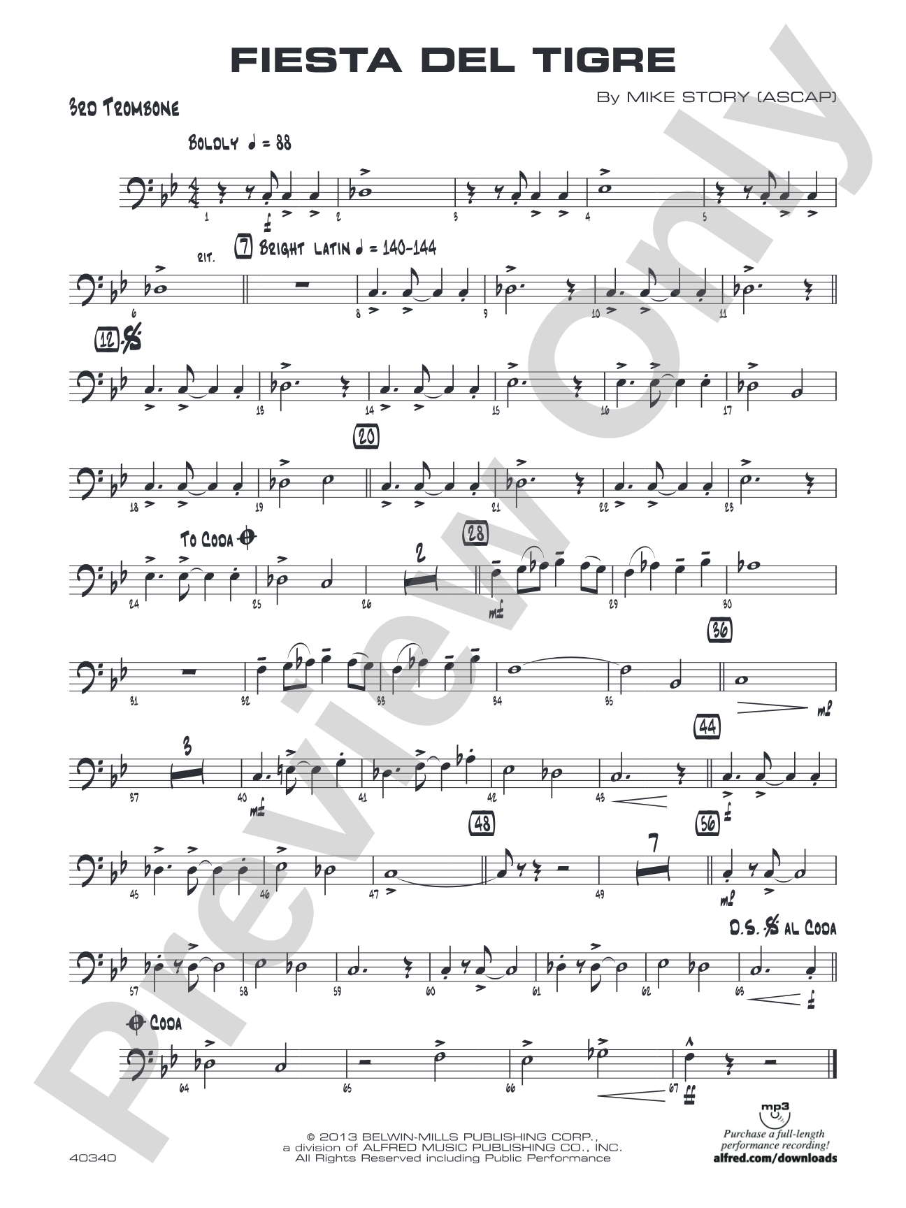 Fiesta del Tigre: 3rd Trombone