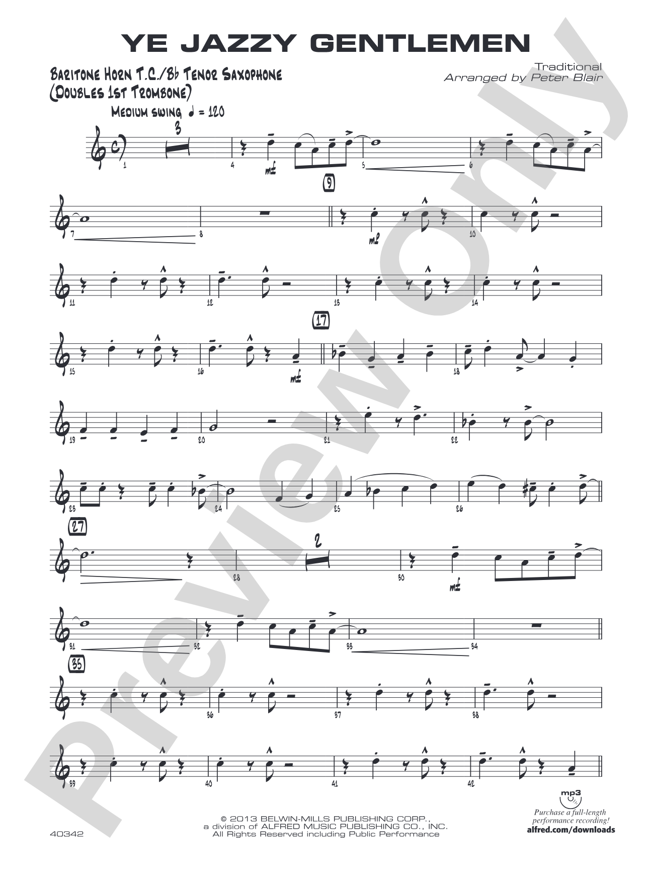 Ye Jazzy Gentlemen: Baritone T.C.