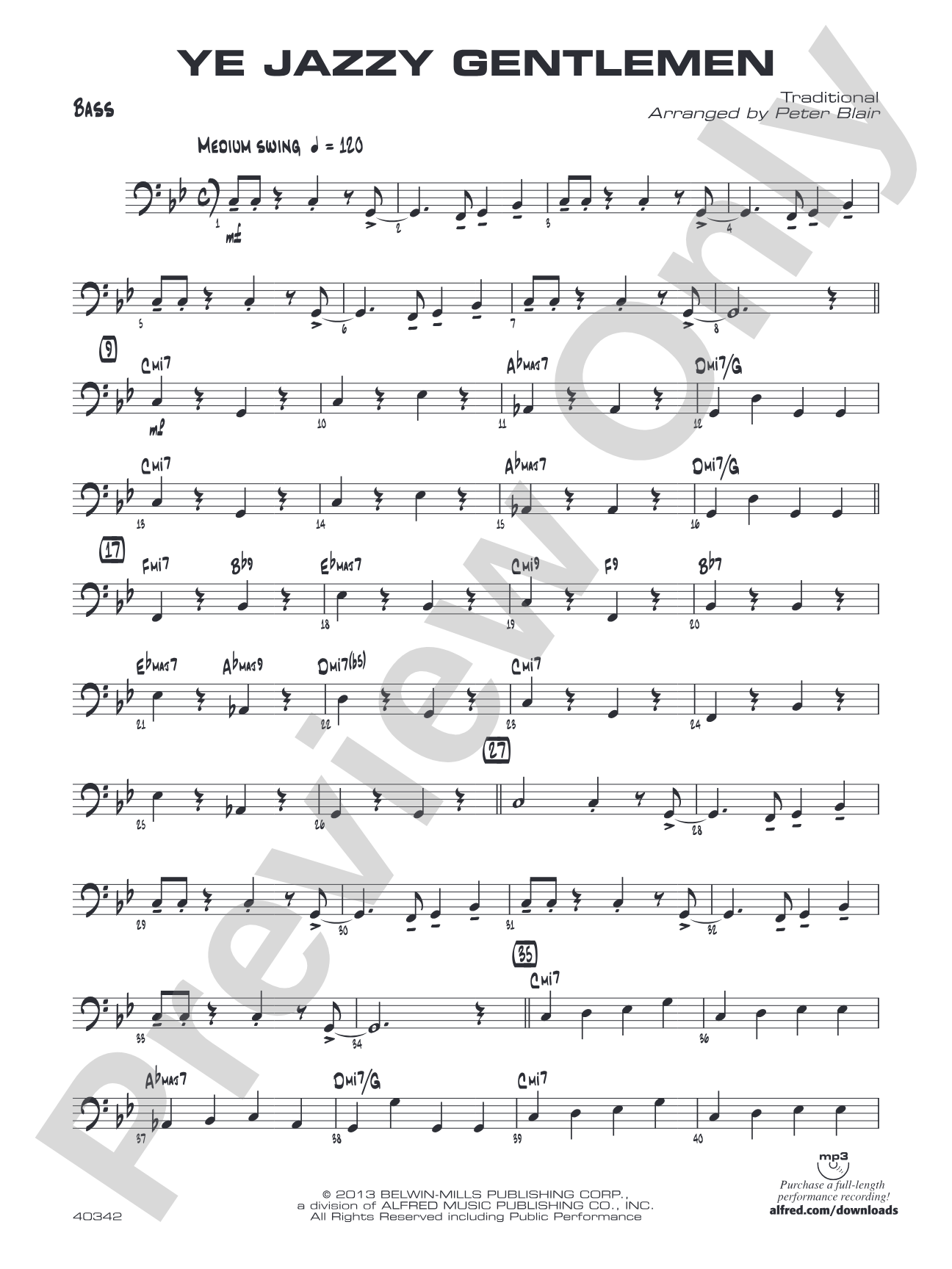 Ye Jazzy Gentlemen: String Bass