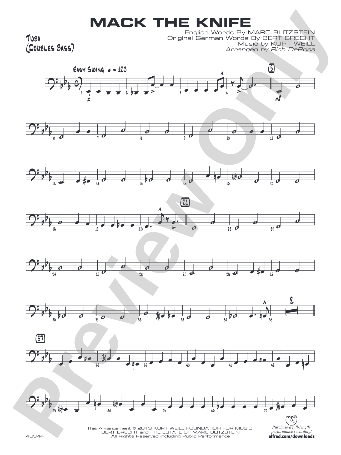 Mack the Knife: Tuba