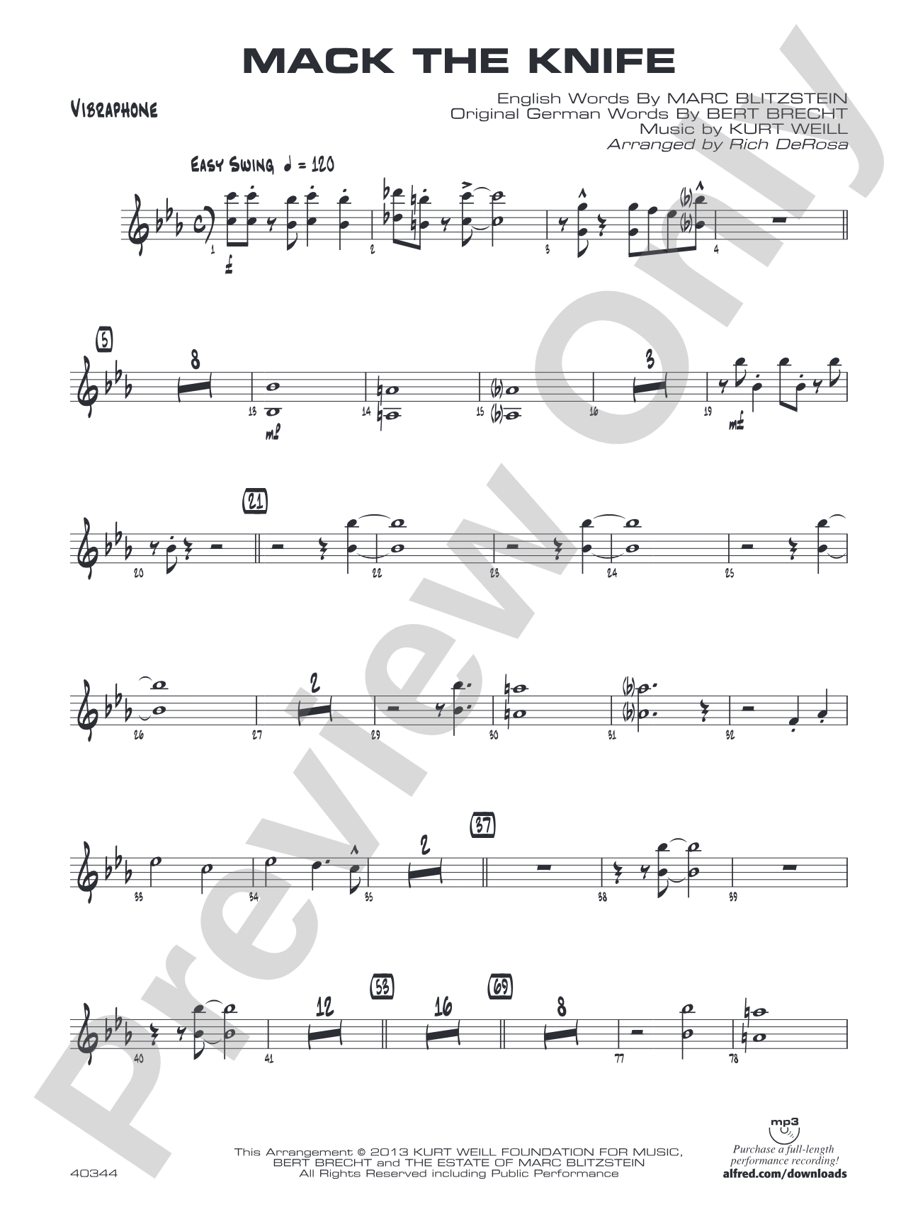 Mack the Knife: Vibraphone