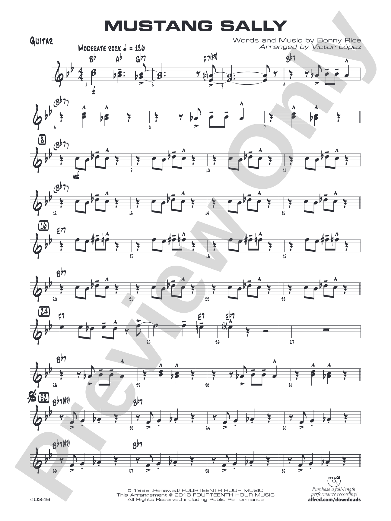 Mustang Sally: Guitar