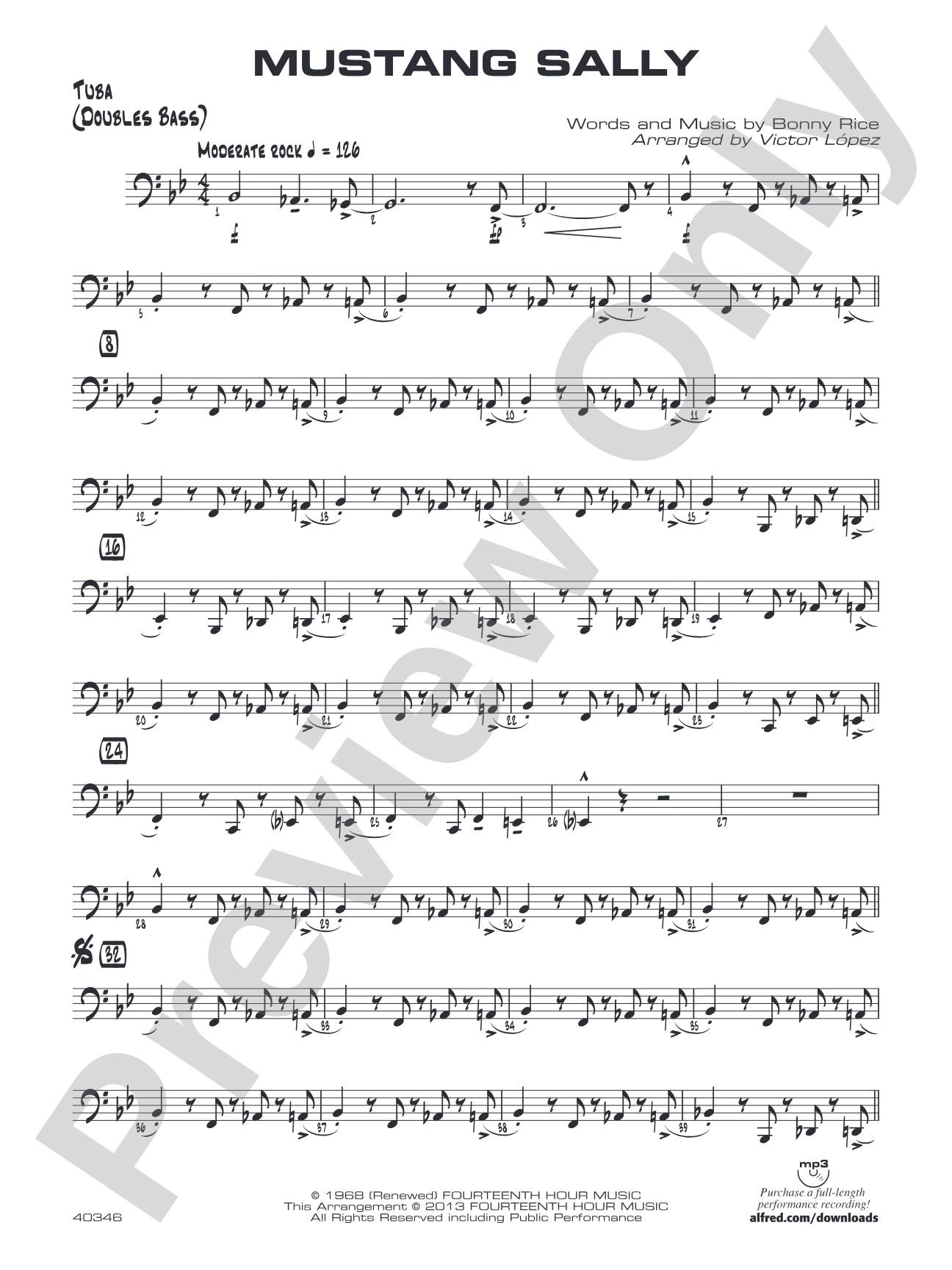 Mustang Sally: Tuba