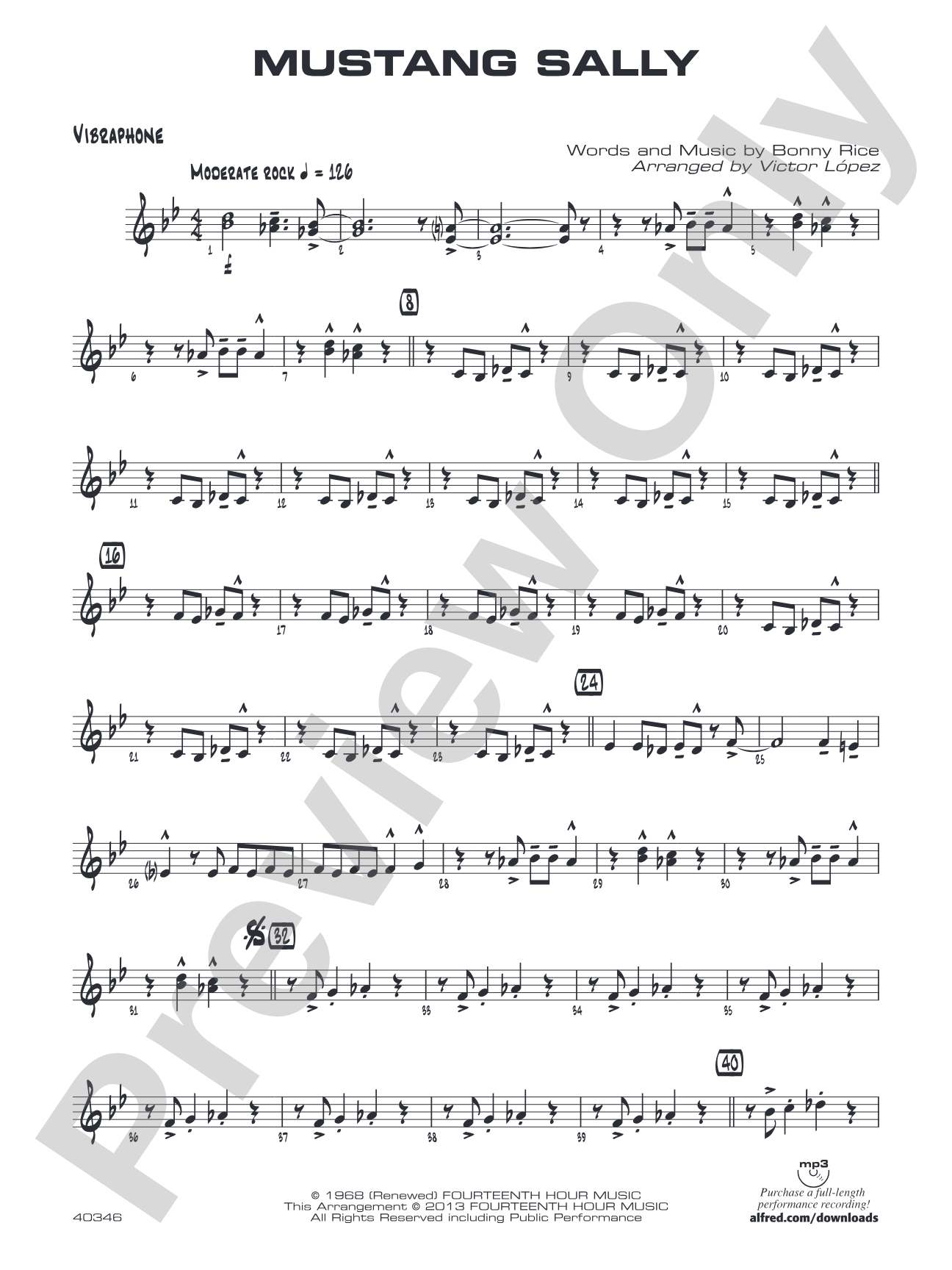 Mustang Sally: Vibraphone