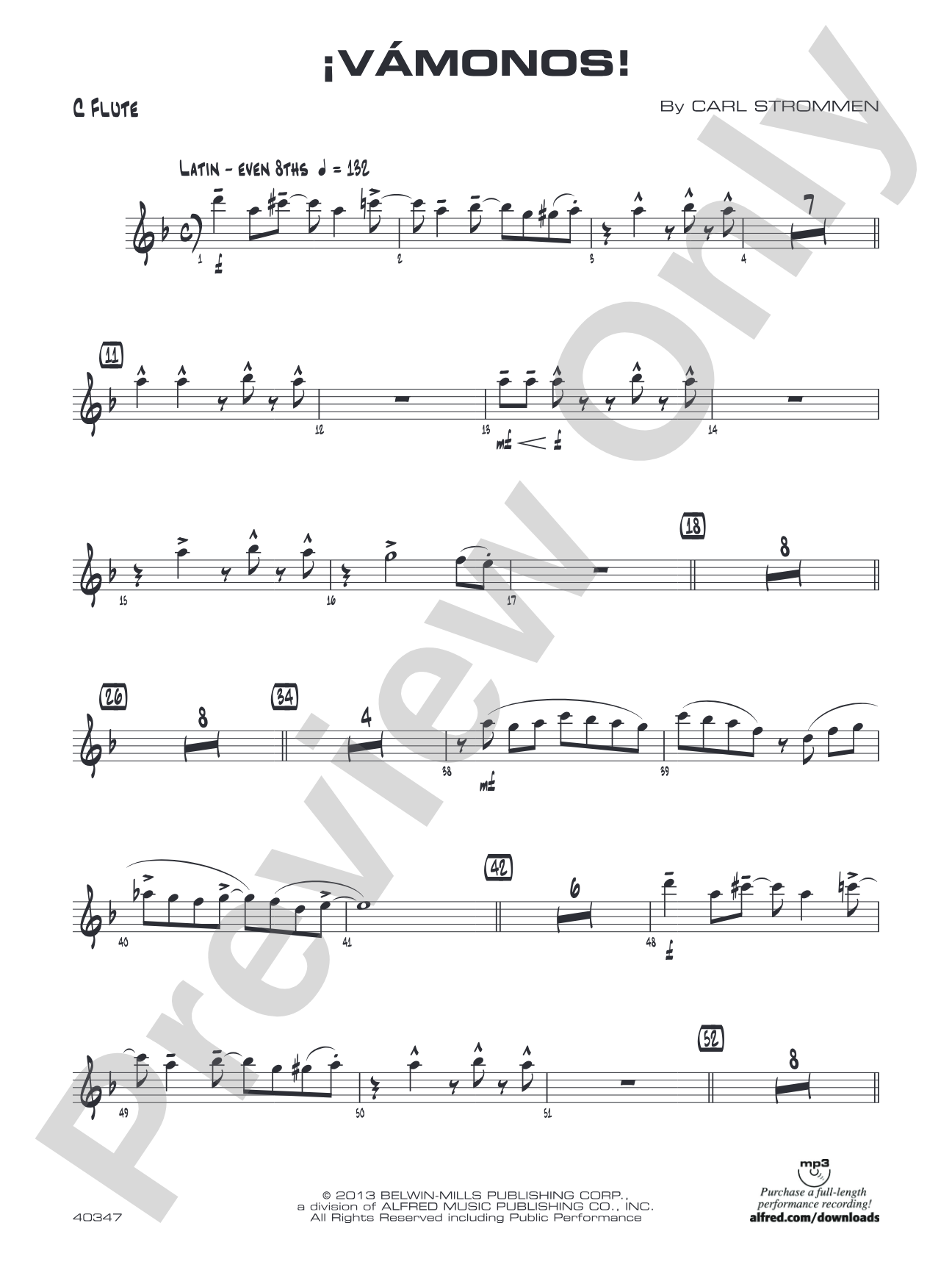 ¡Vámonos!: Flute