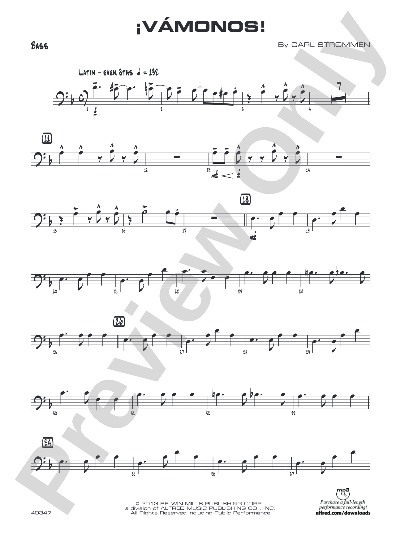 ¡Vámonos!: String Bass