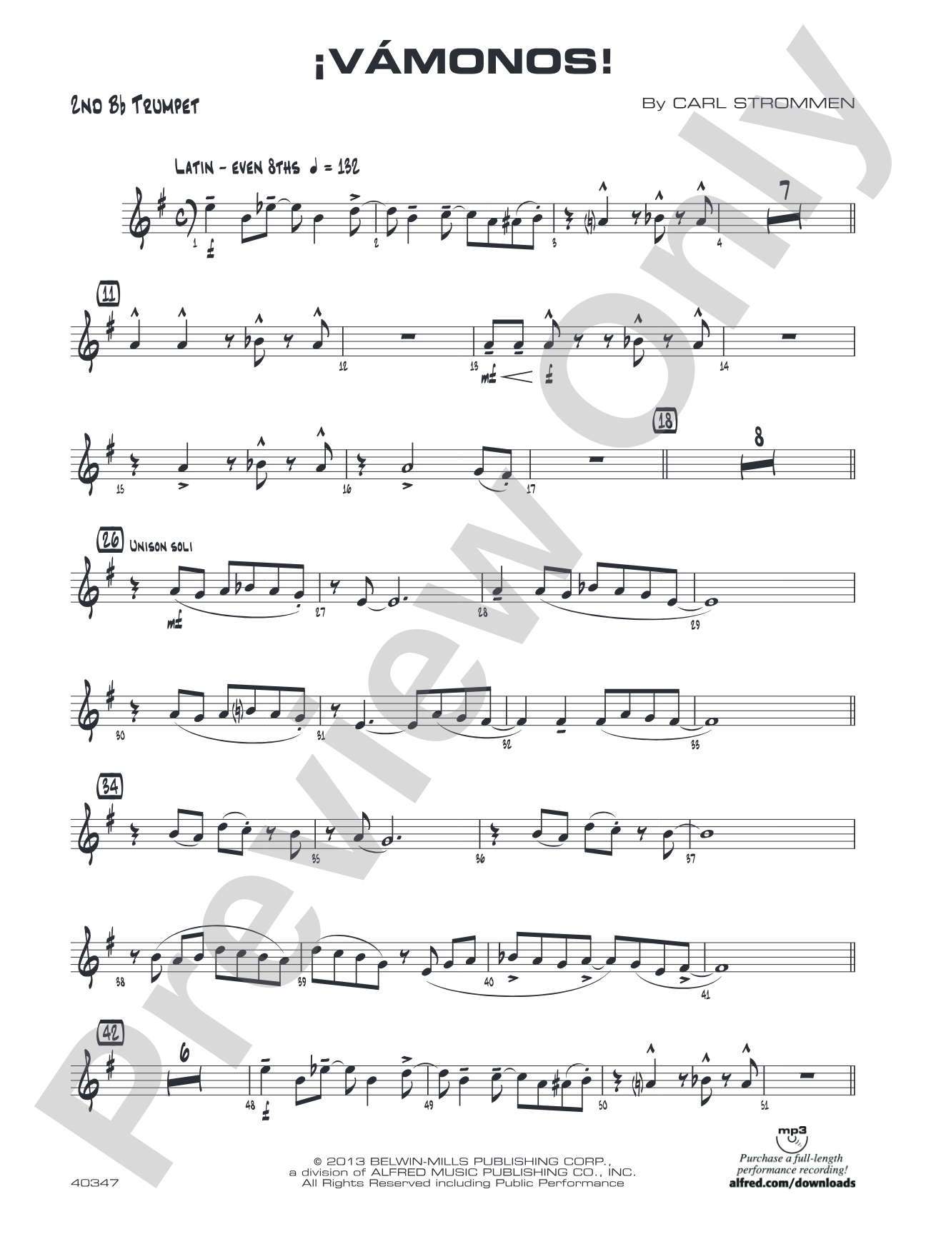 ¡Vámonos!: 2nd B-flat Trumpet