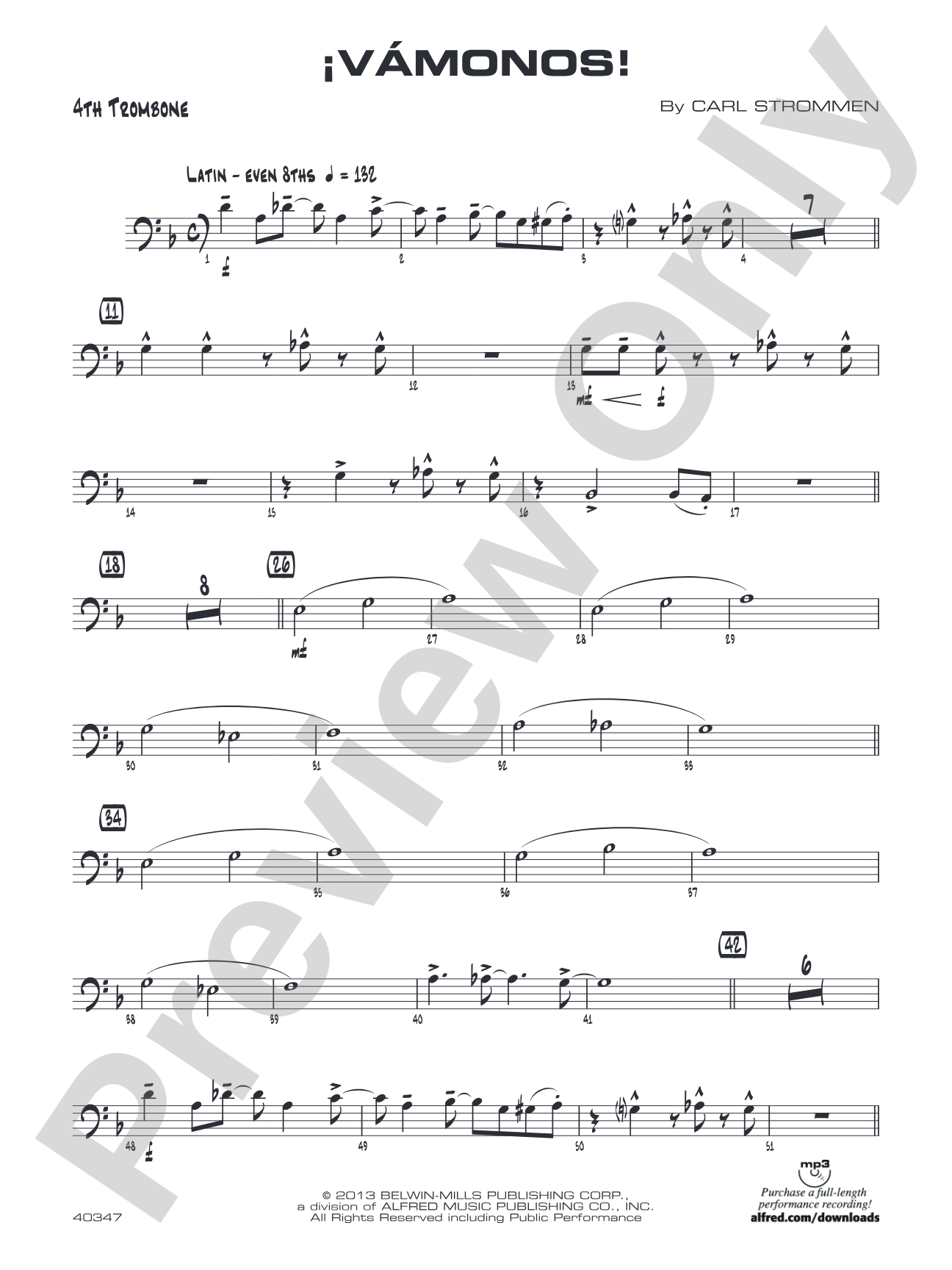 ¡Vámonos!: 4th Trombone