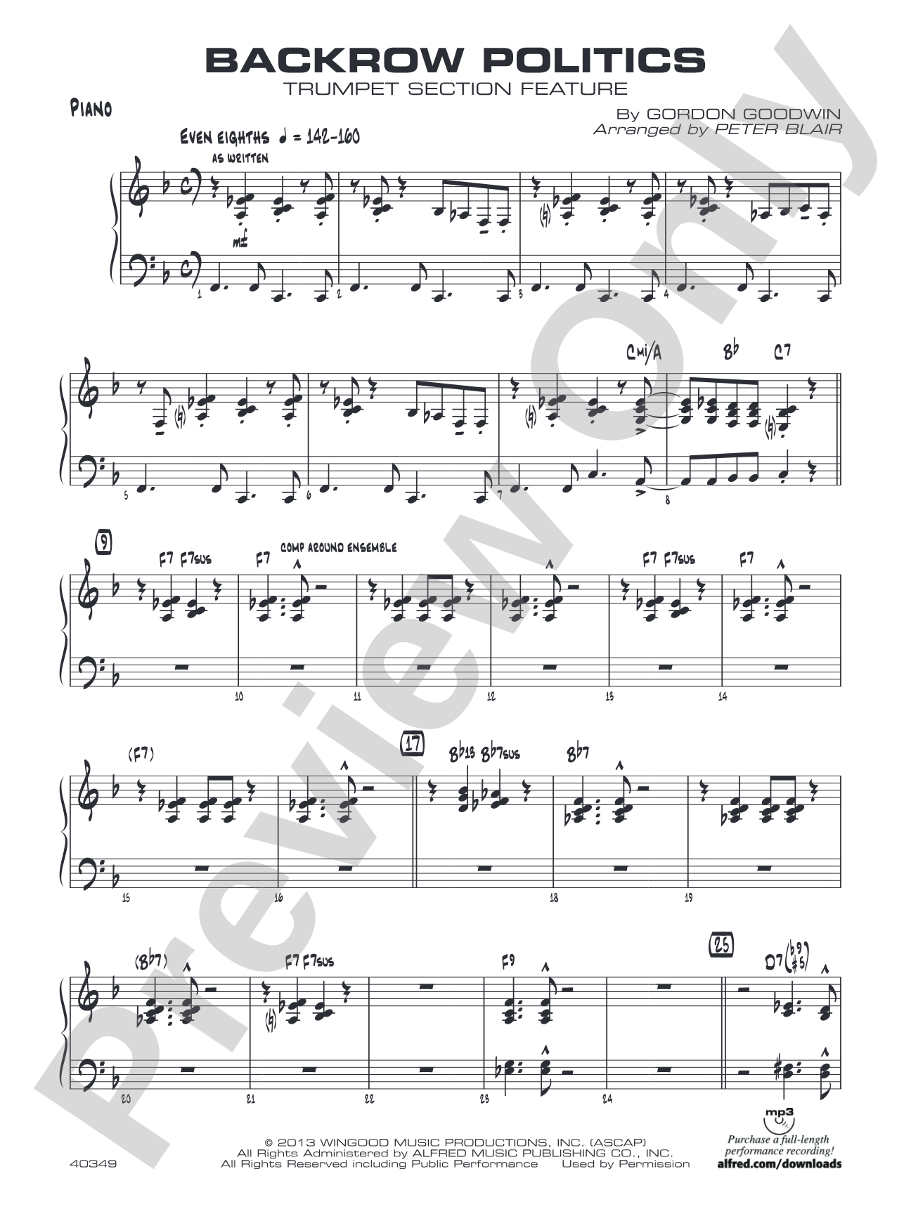 Backrow Politics: Piano Accompaniment