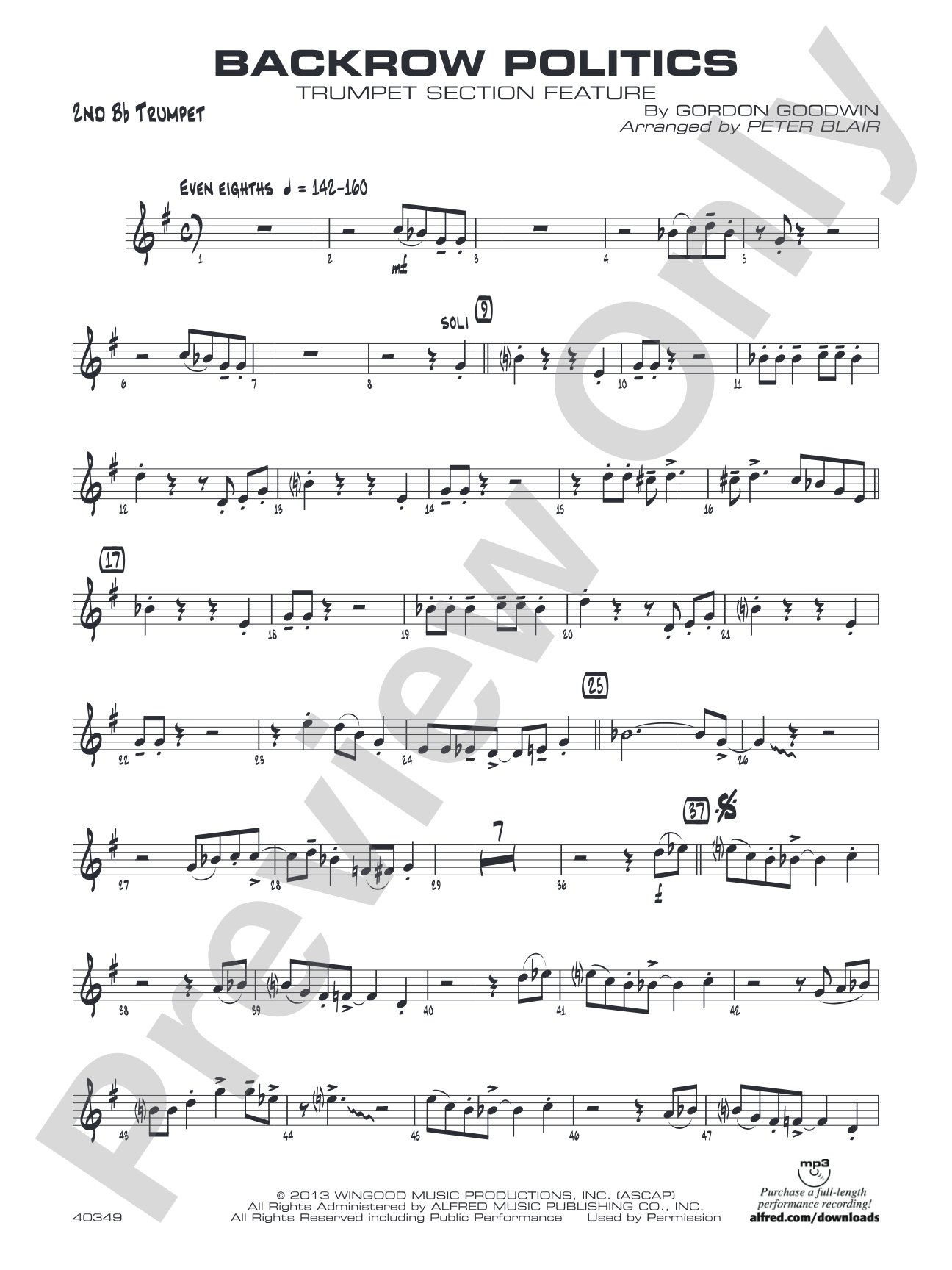 Backrow Politics: 2nd B-flat Trumpet