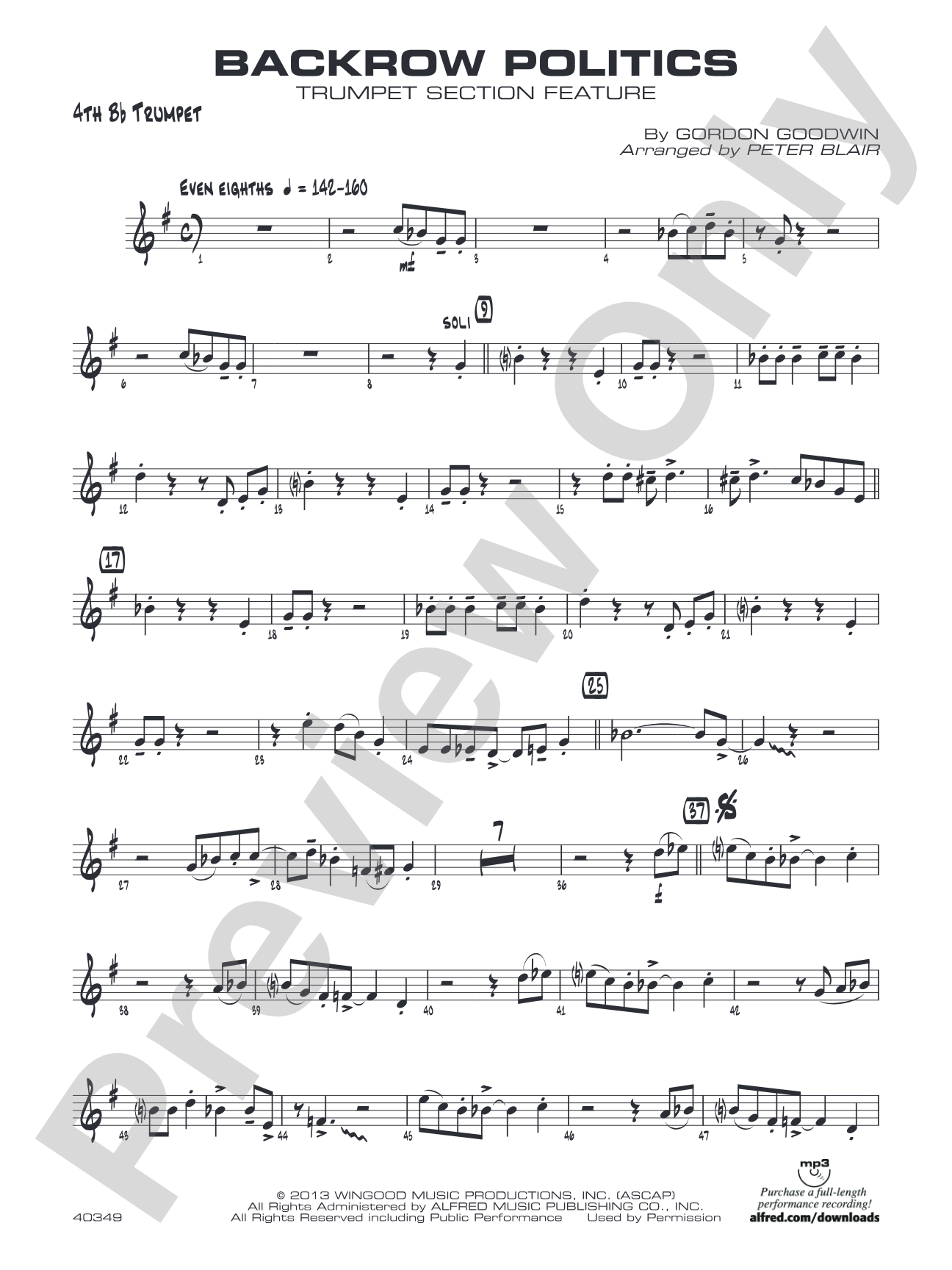 Backrow Politics: 4th B-flat Trumpet